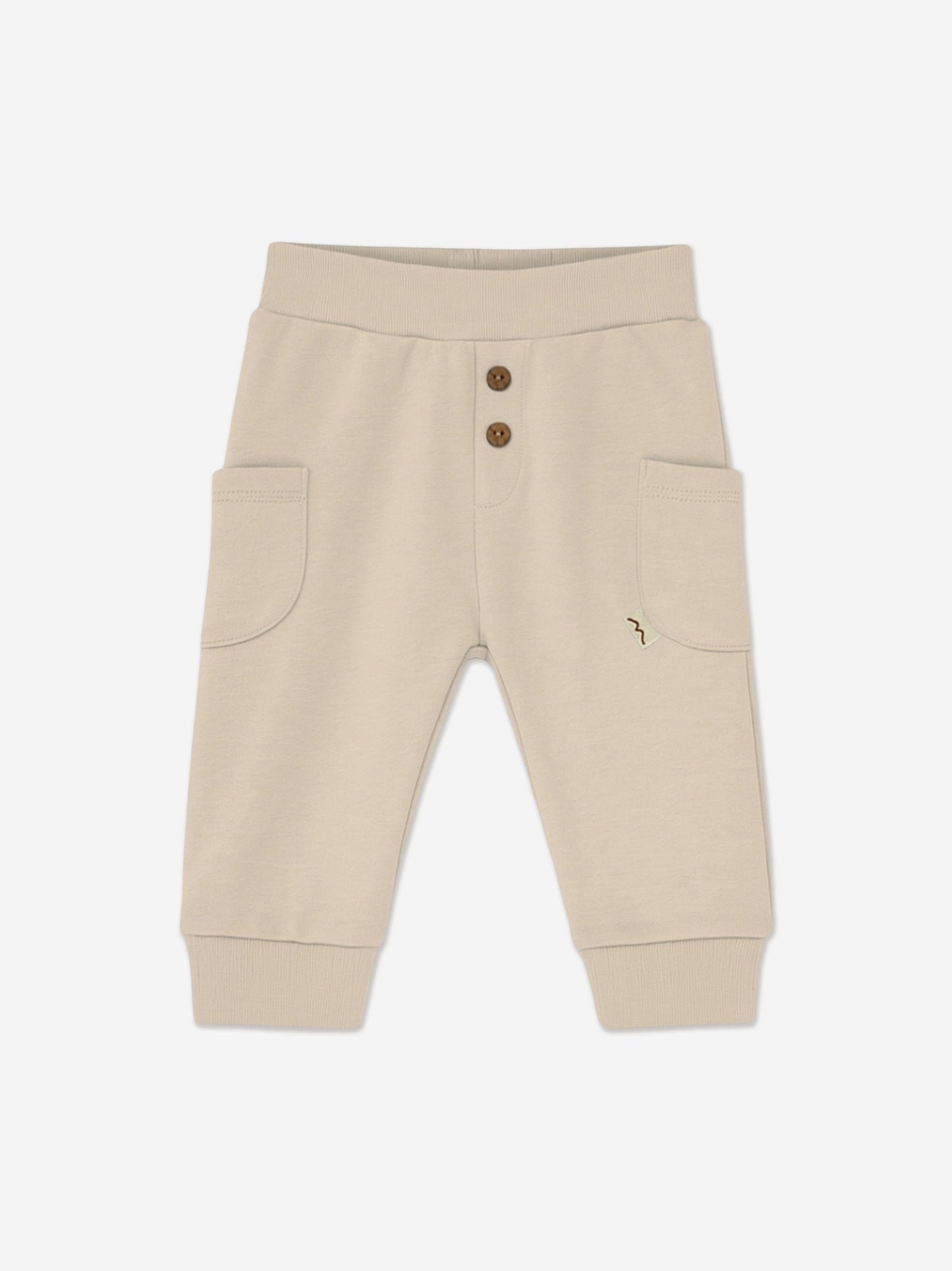 Mininio Baby Organic Cotton Trouser Set in Beige Childsplay Clothing