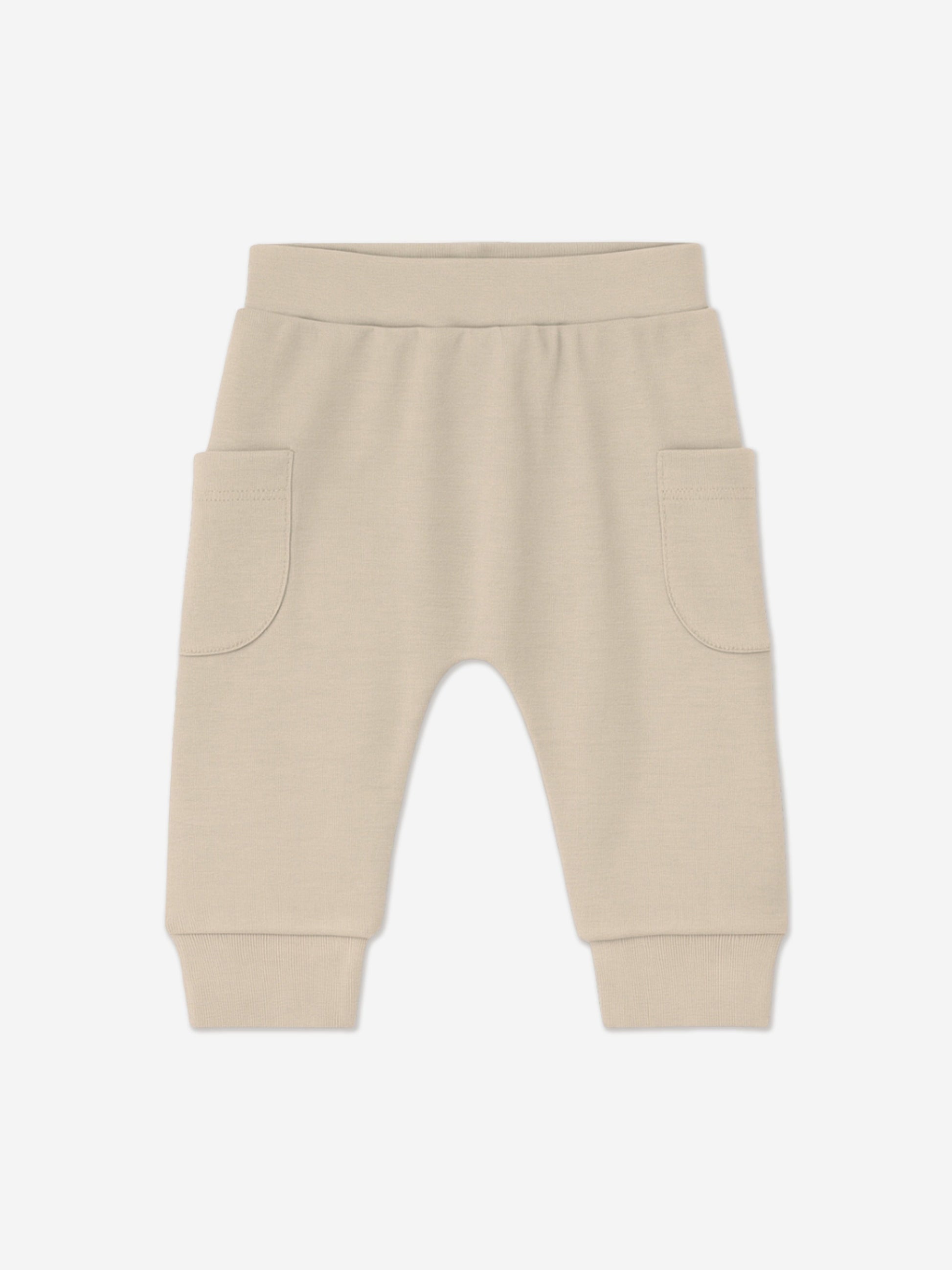 Mininio Baby Organic Cotton Trouser Set in Beige Childsplay Clothing