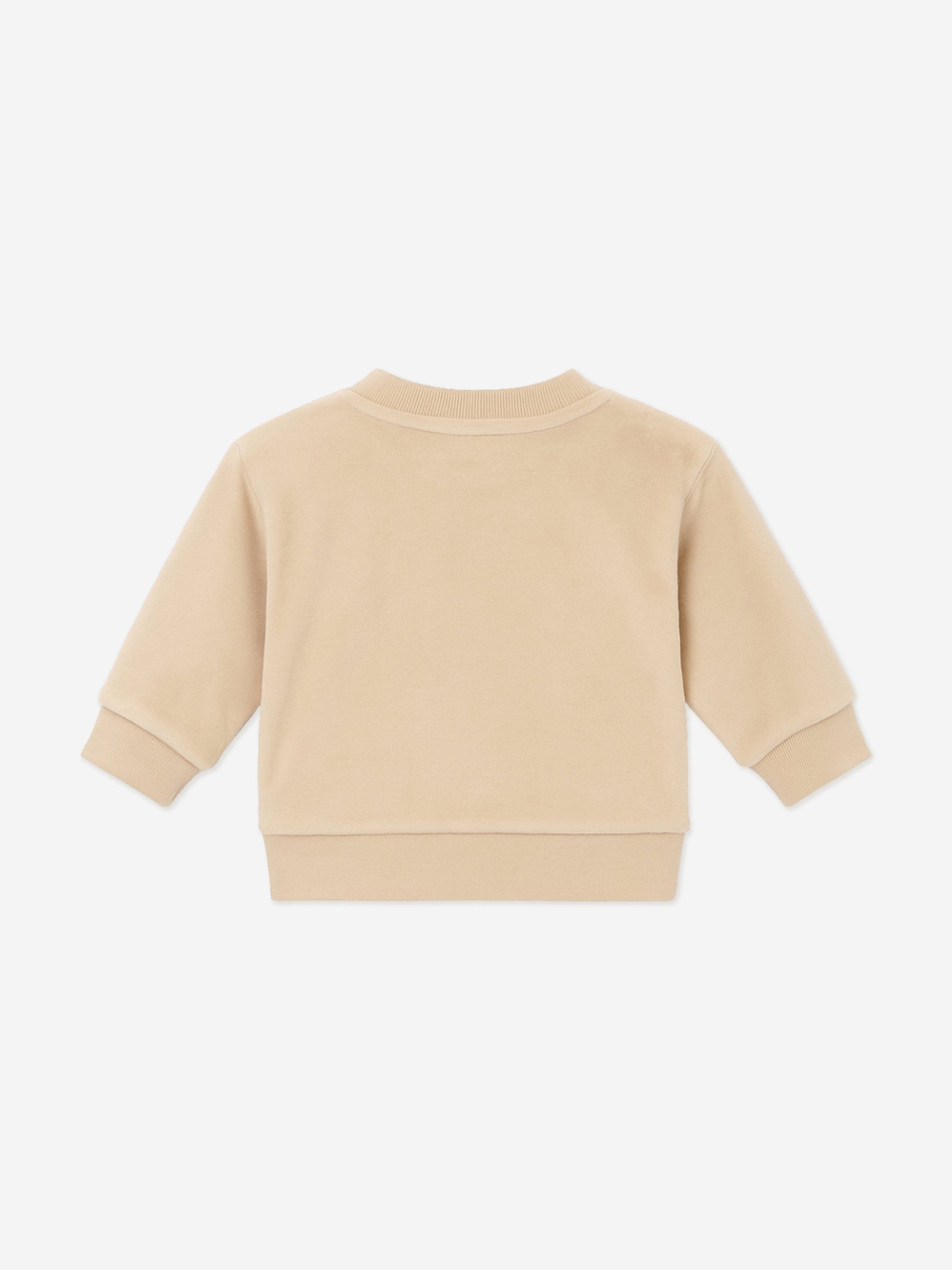 Mininio Baby Cotton Fleece Tracksuit in Beige Childsplay Clothing