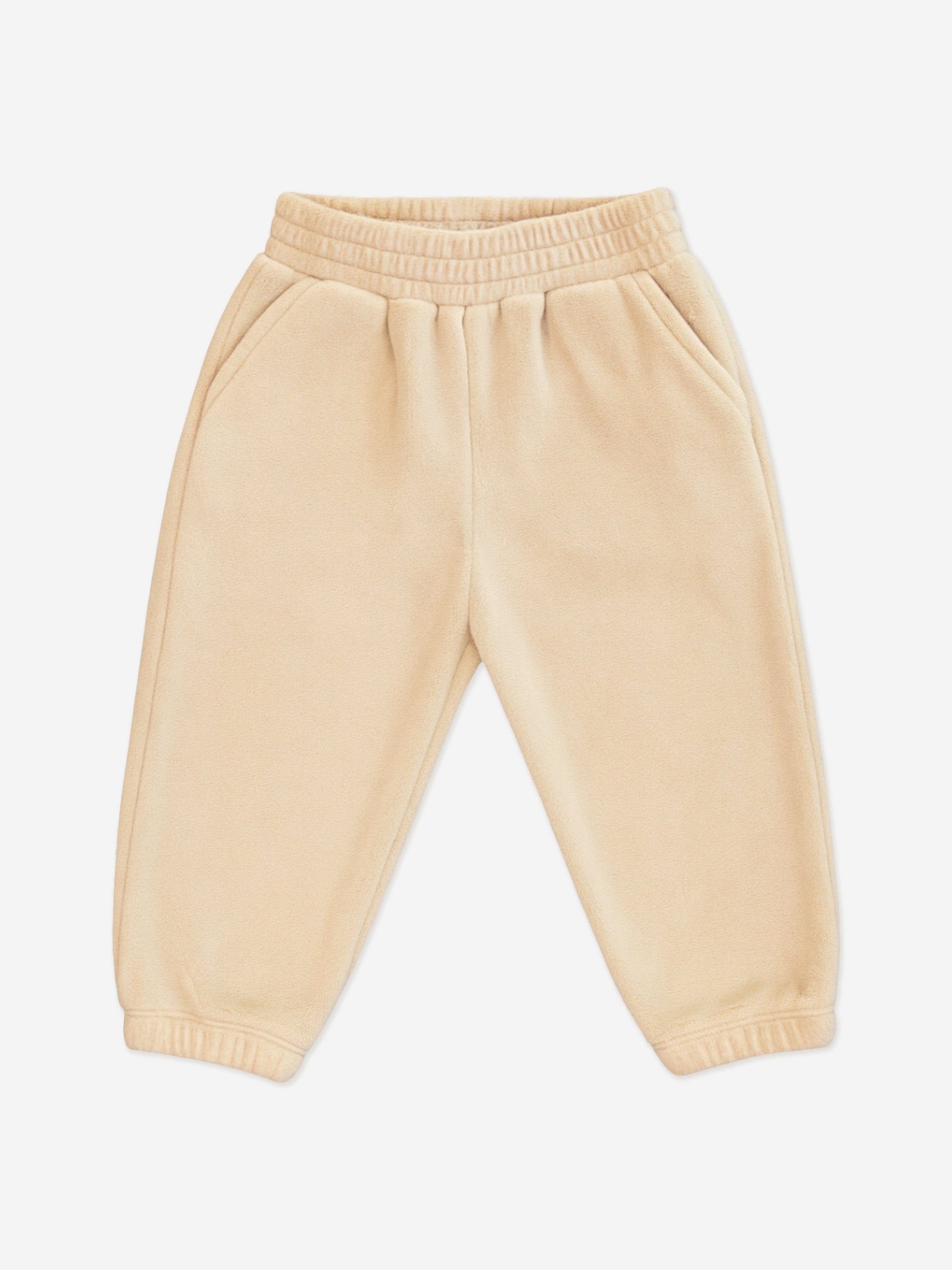 Mininio Baby Cotton Fleece Tracksuit in Beige Childsplay Clothing