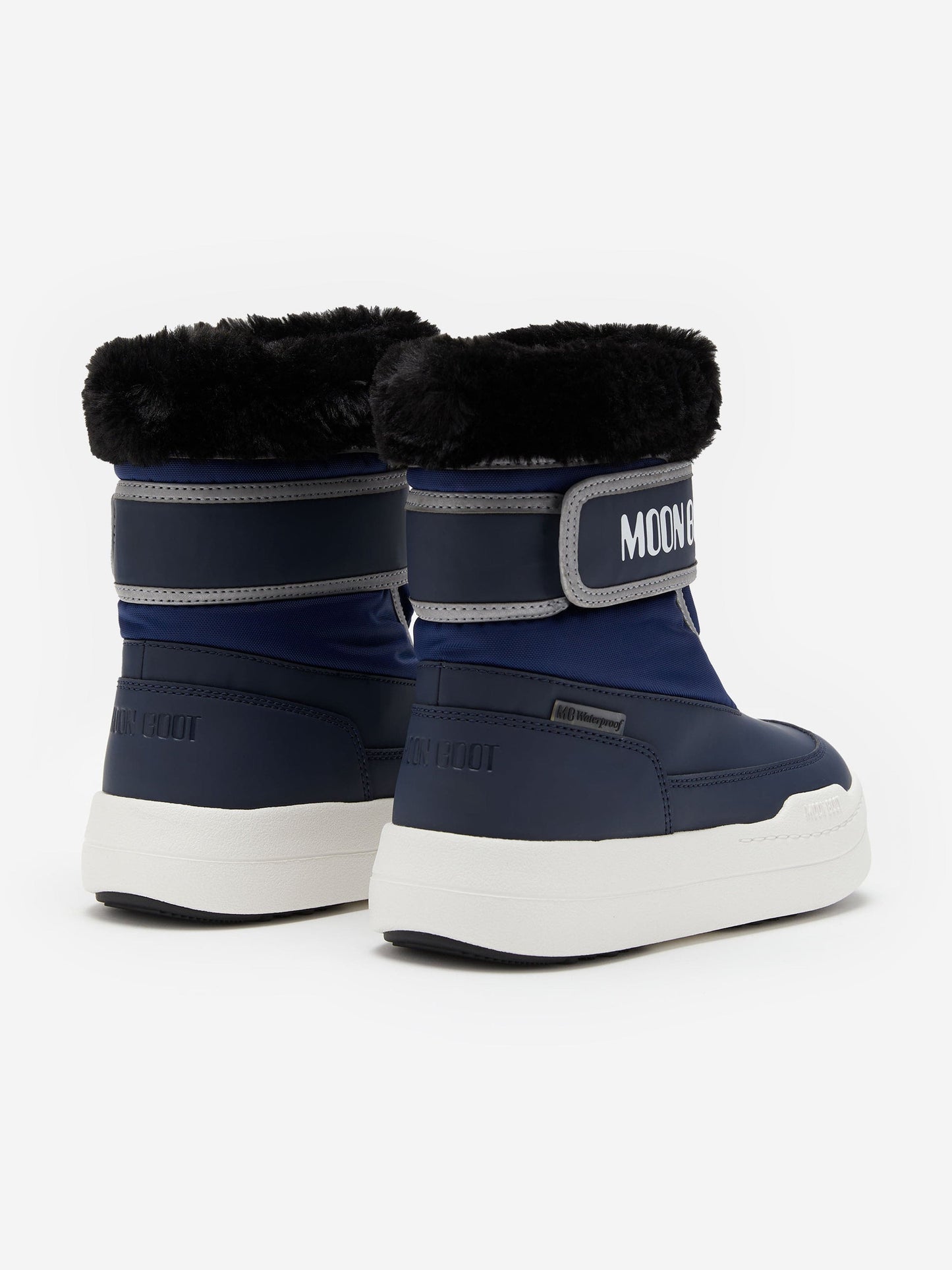 Moon Boot Boys JR Park Strap Boots in Navy Childsplay Clothing