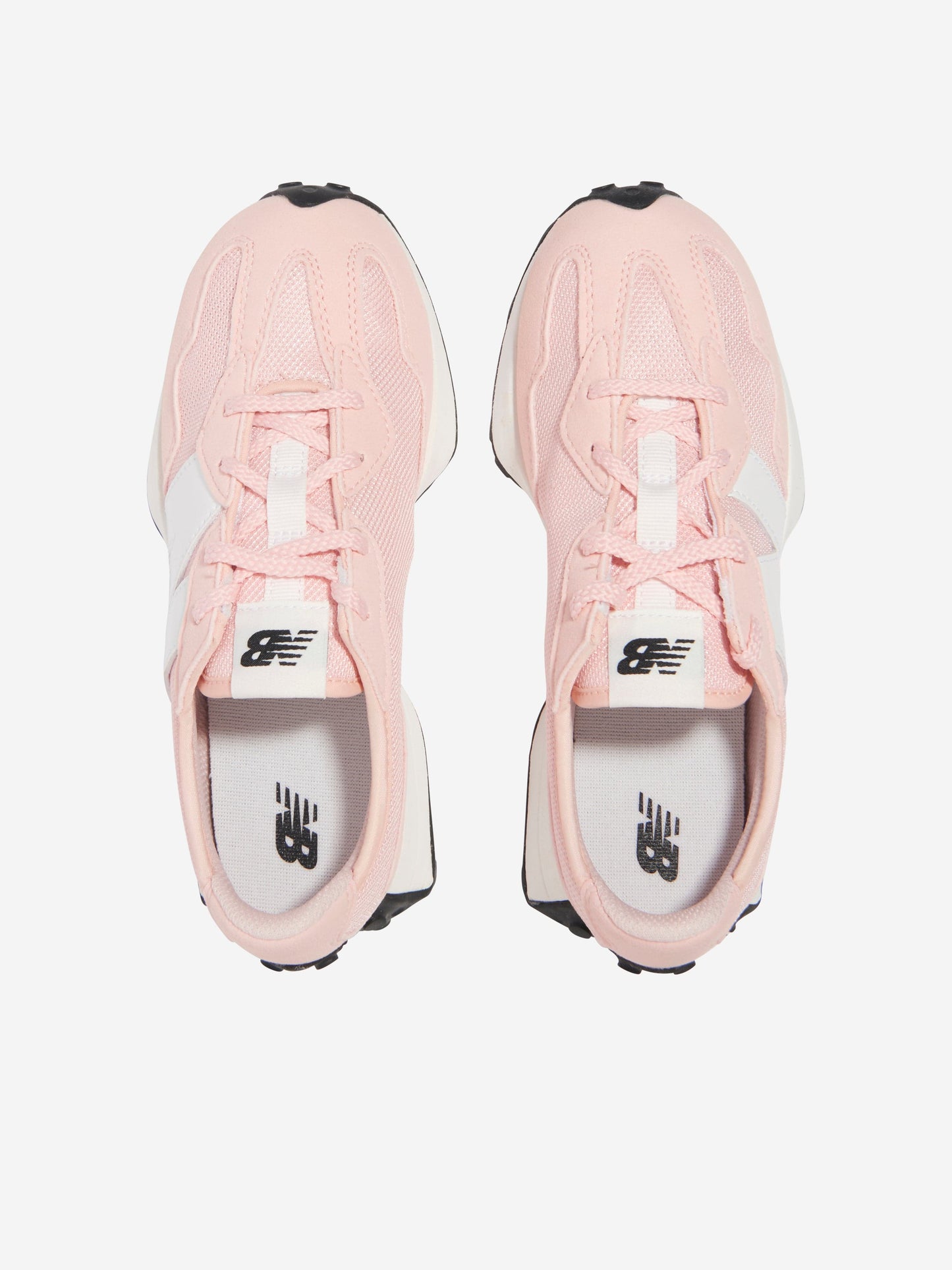 New Balance Girls 327 Lace Up Logo Trainers in Pink Childsplay Clothing