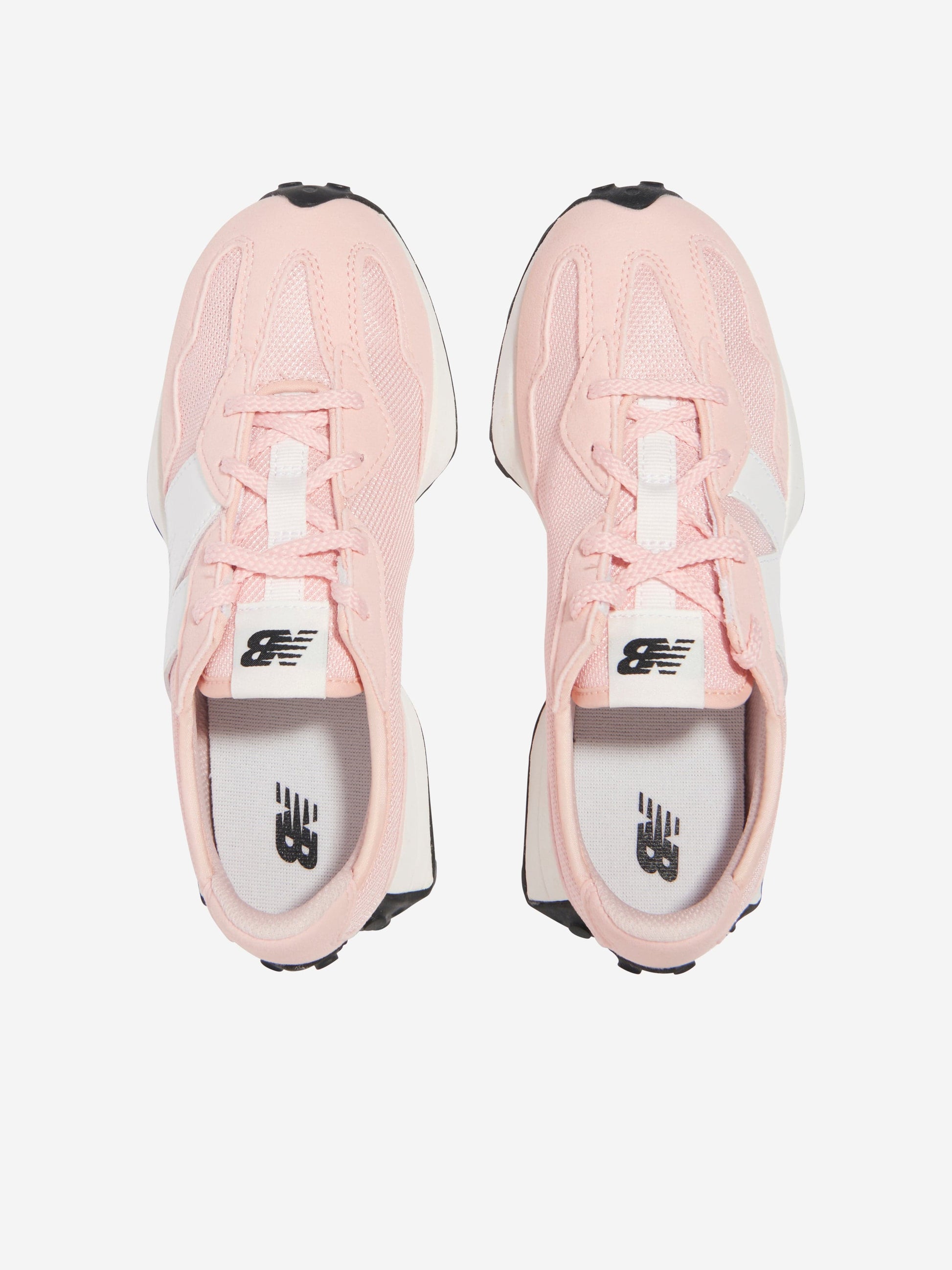 New Balance Girls 327 Lace Up Logo Trainers in Pink Childsplay Clothing