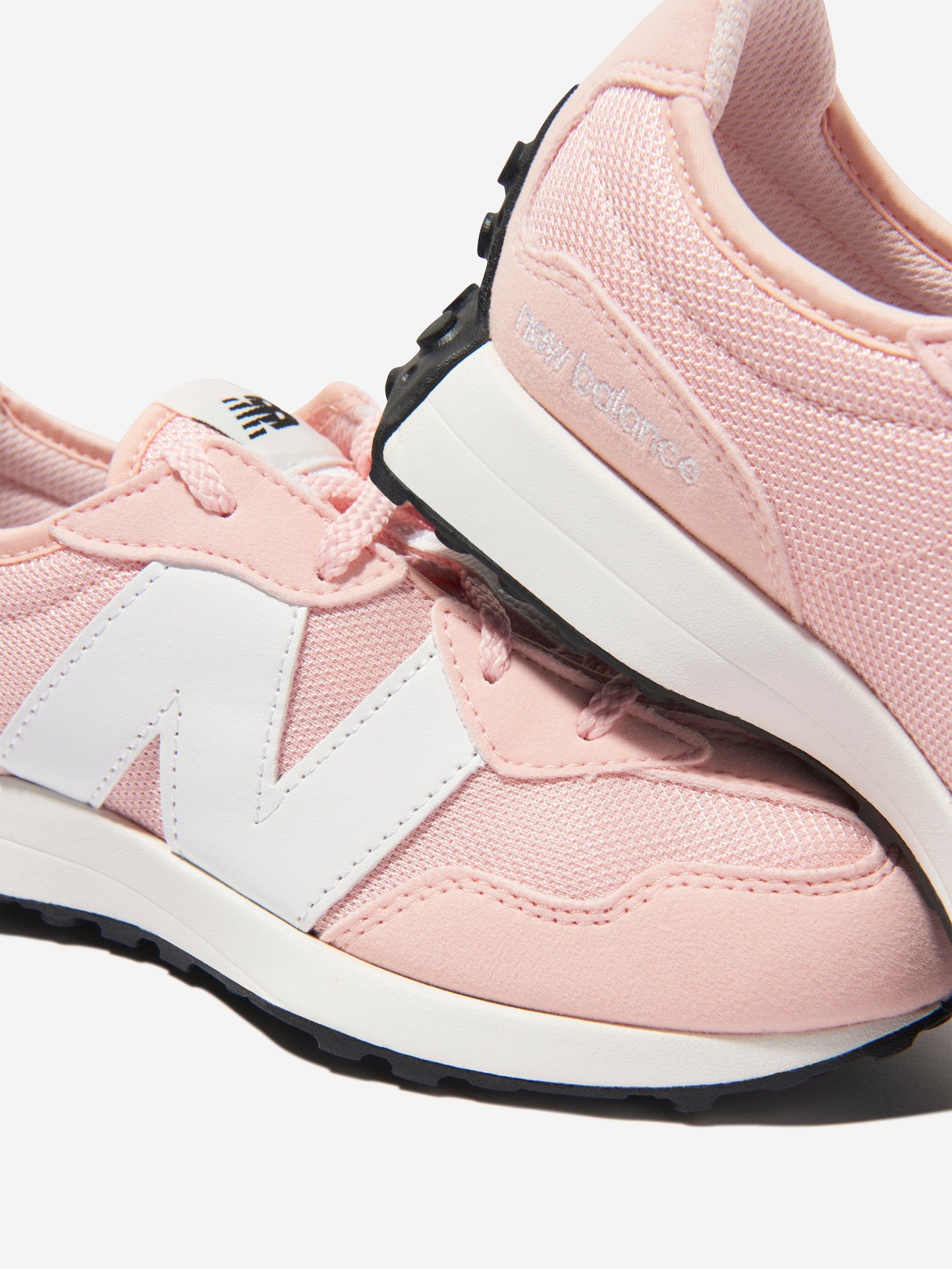 New Balance Girls 327 Lace Up Logo Trainers in Pink Childsplay Clothing