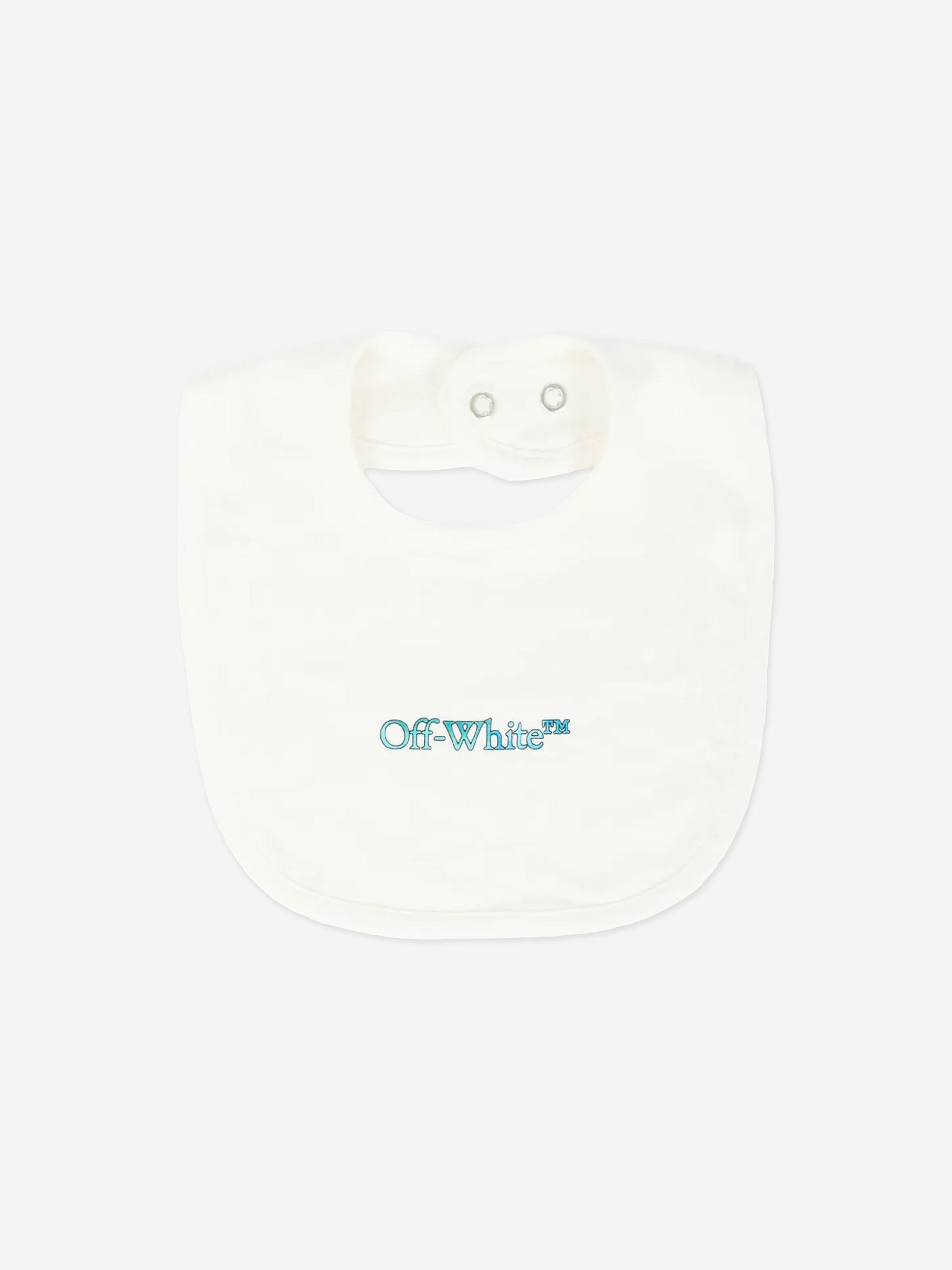 Off-White Baby Boys Bookish Watercolour Romper Set in White Childsplay Clothing