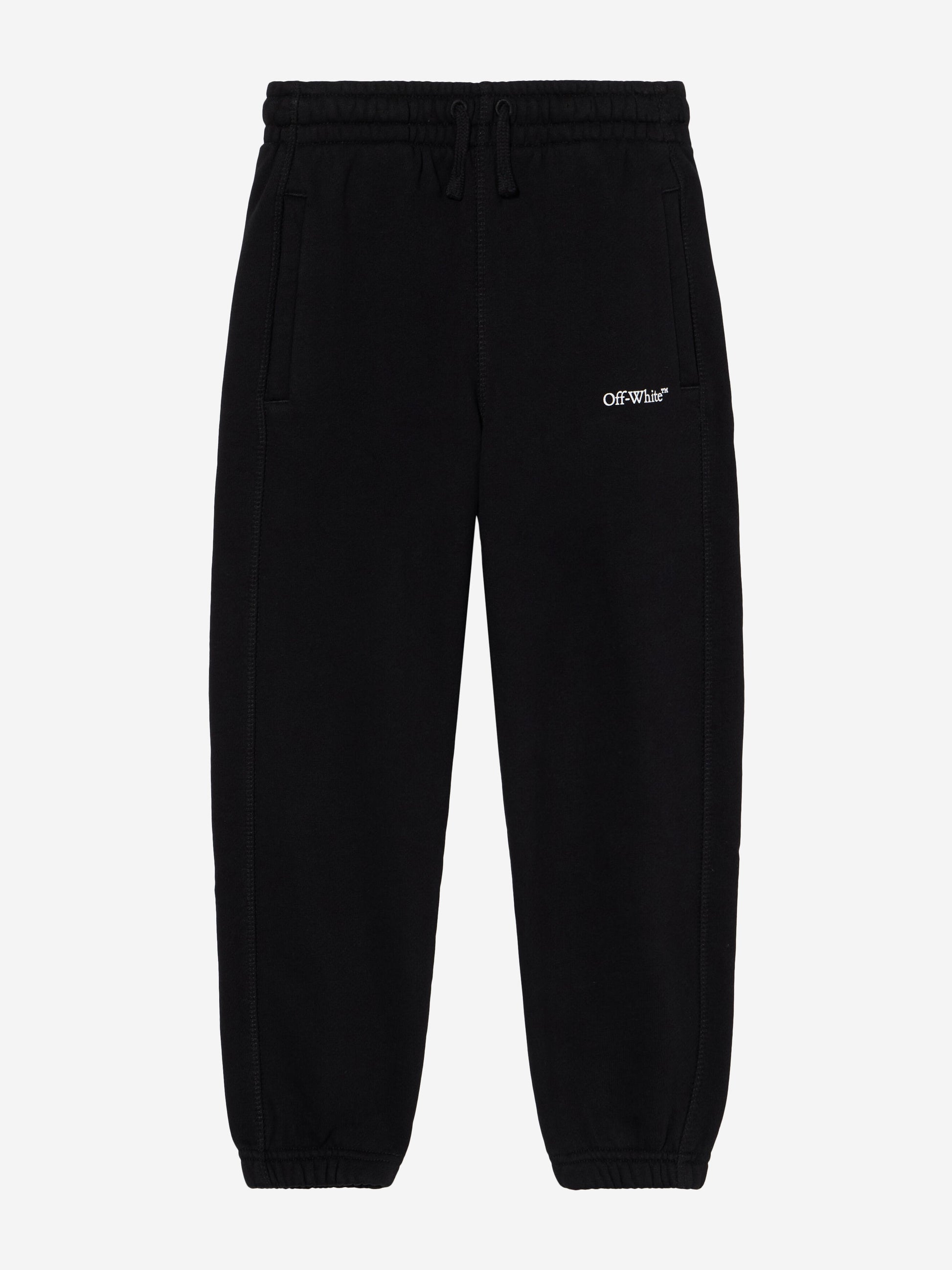 Off-White Kids Bookish Diagonal Joggers in Black Childsplay Clothing
