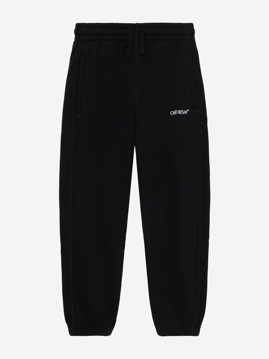 Off-White Kids Bookish Diagonal Joggers in Black Childsplay Clothing