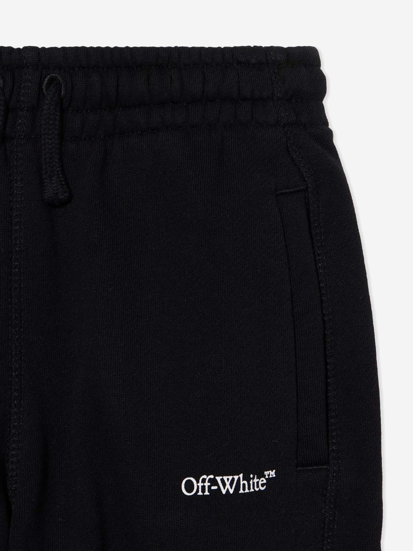 Off-White Kids Bookish Diagonal Joggers in Black Childsplay Clothing