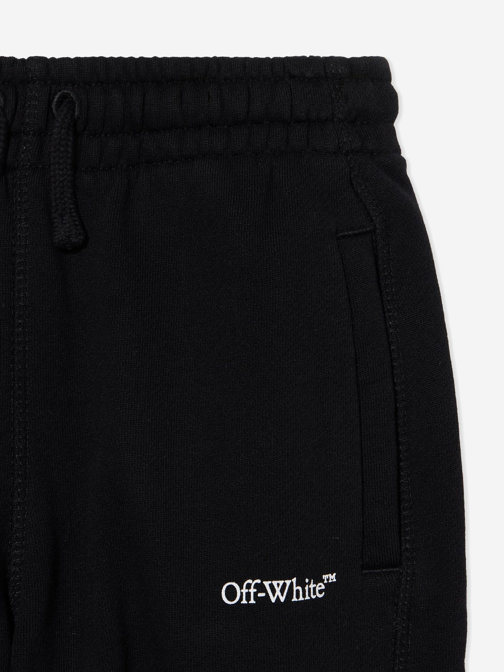 Off-White Kids Bookish Diagonal Joggers in Black Childsplay Clothing