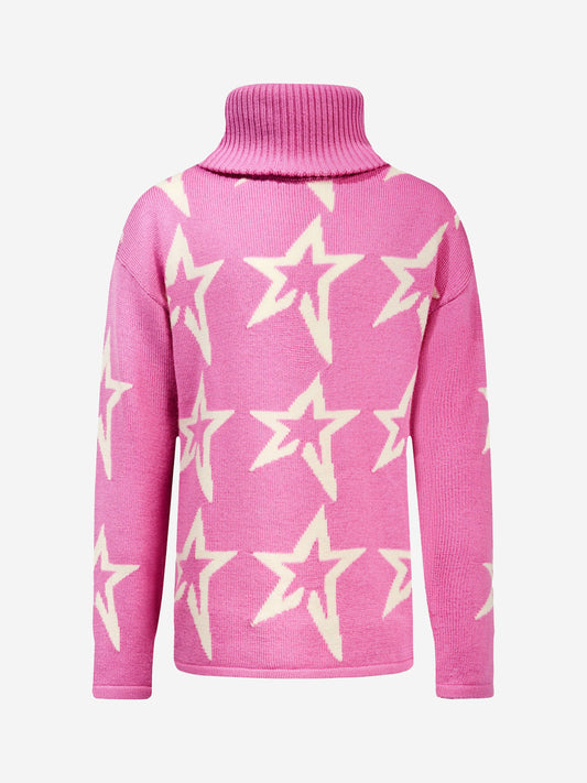 Perfect Moment Girls Merino Wool Star Dust Jumper in Pink Childsplay Clothing