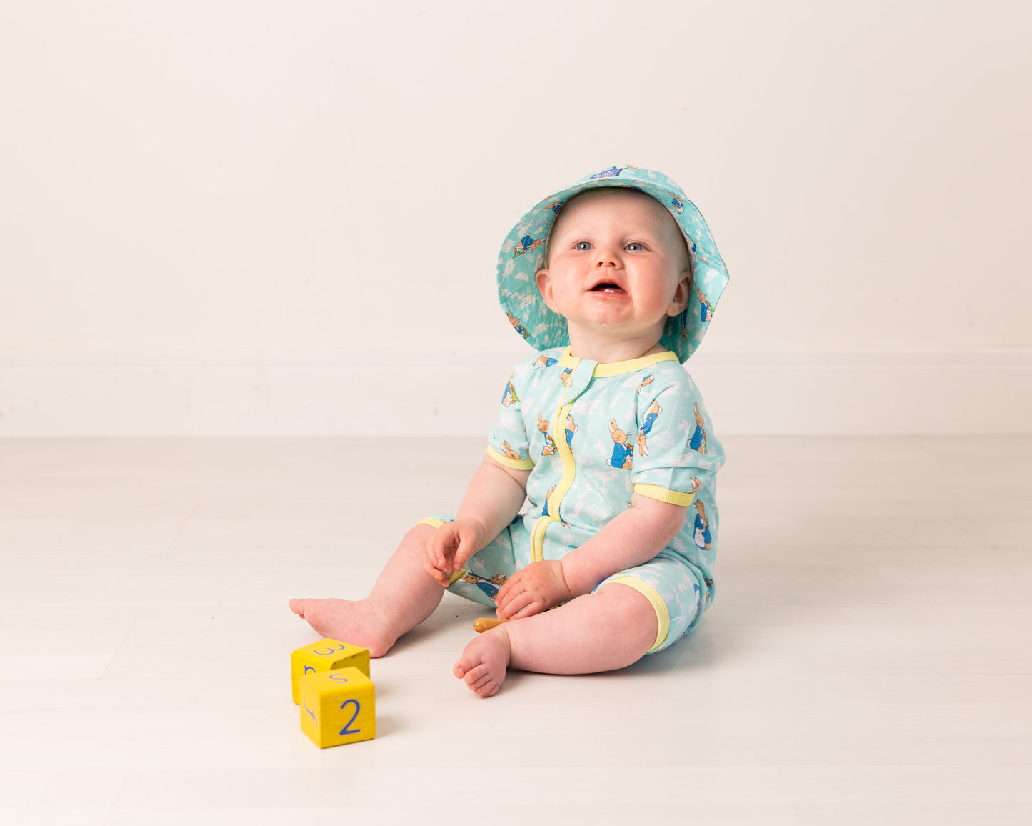 Peter Rabbit™ In The Garden Summer Romper Playsuit - New arrival! Pebble Children’s Wear