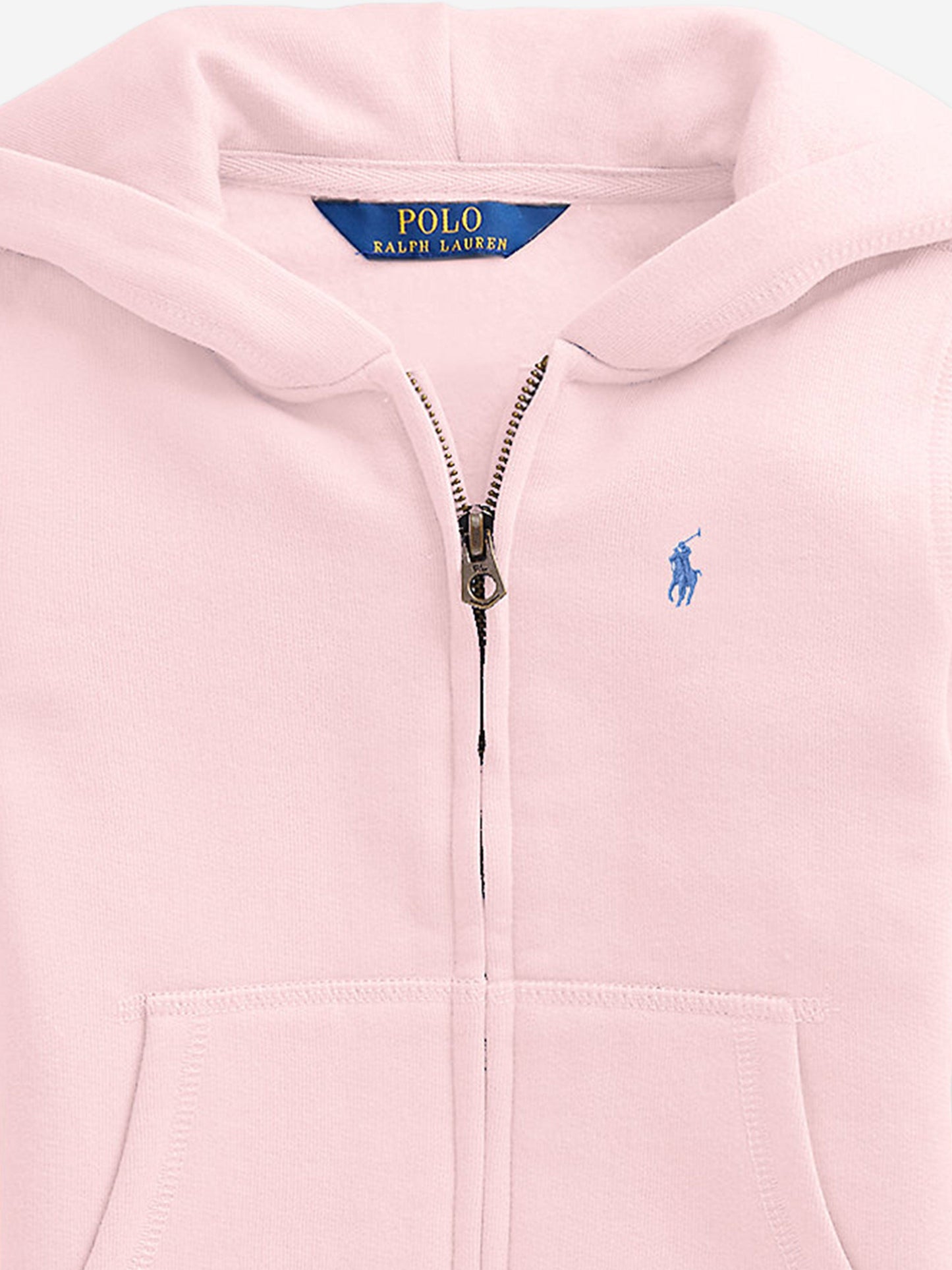 Ralph Lauren Girls Logo Zip Up Top in Pink Childsplay Clothing