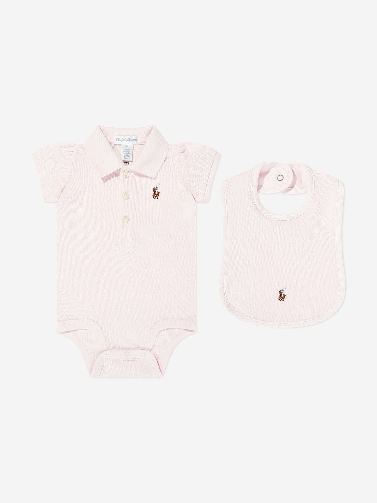 Ralph Lauren Baby Girls Bodysuit Gift Set in Pink Childsplay Clothing