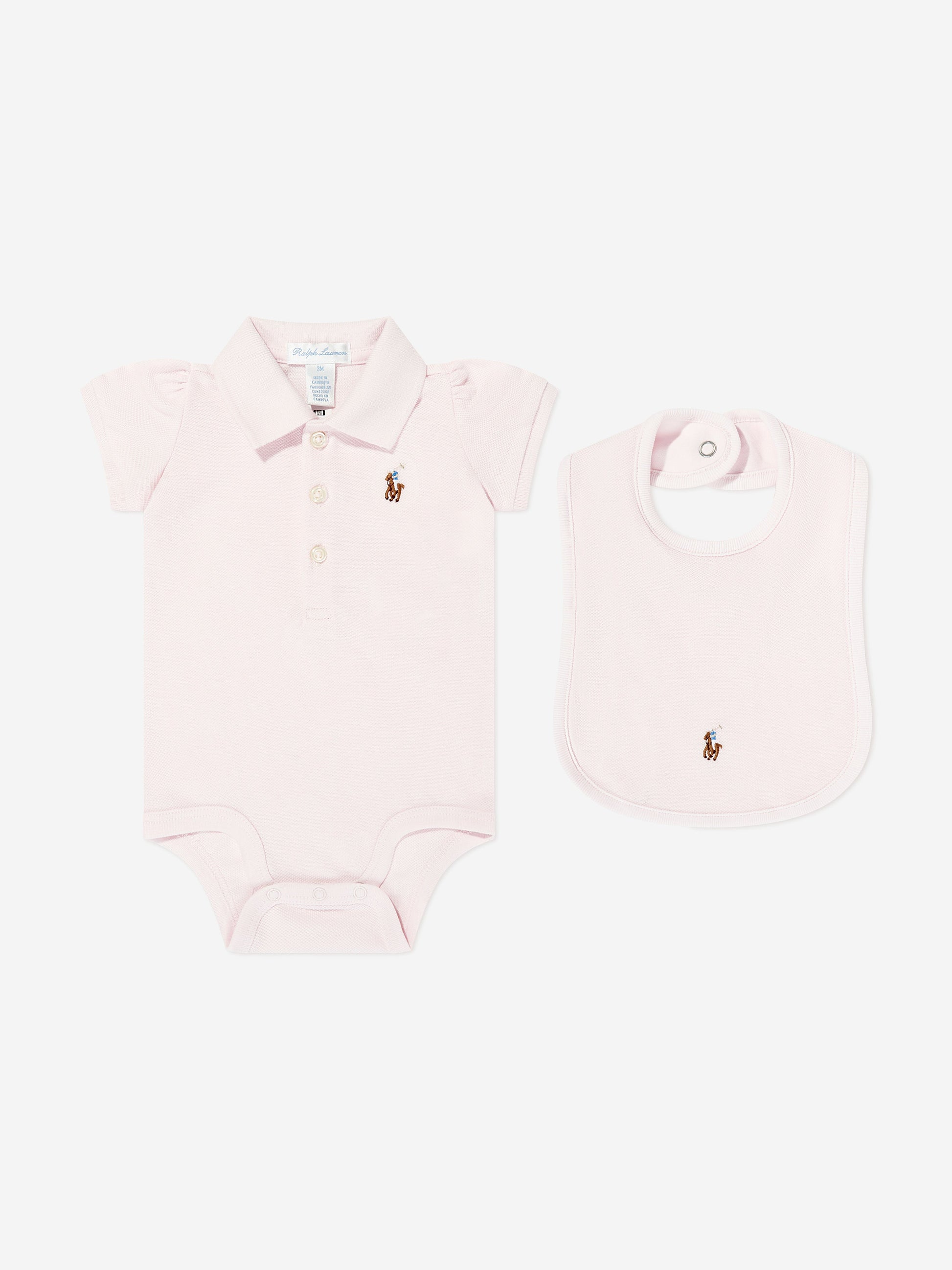 Ralph Lauren Baby Girls Bodysuit Gift Set in Pink Childsplay Clothing