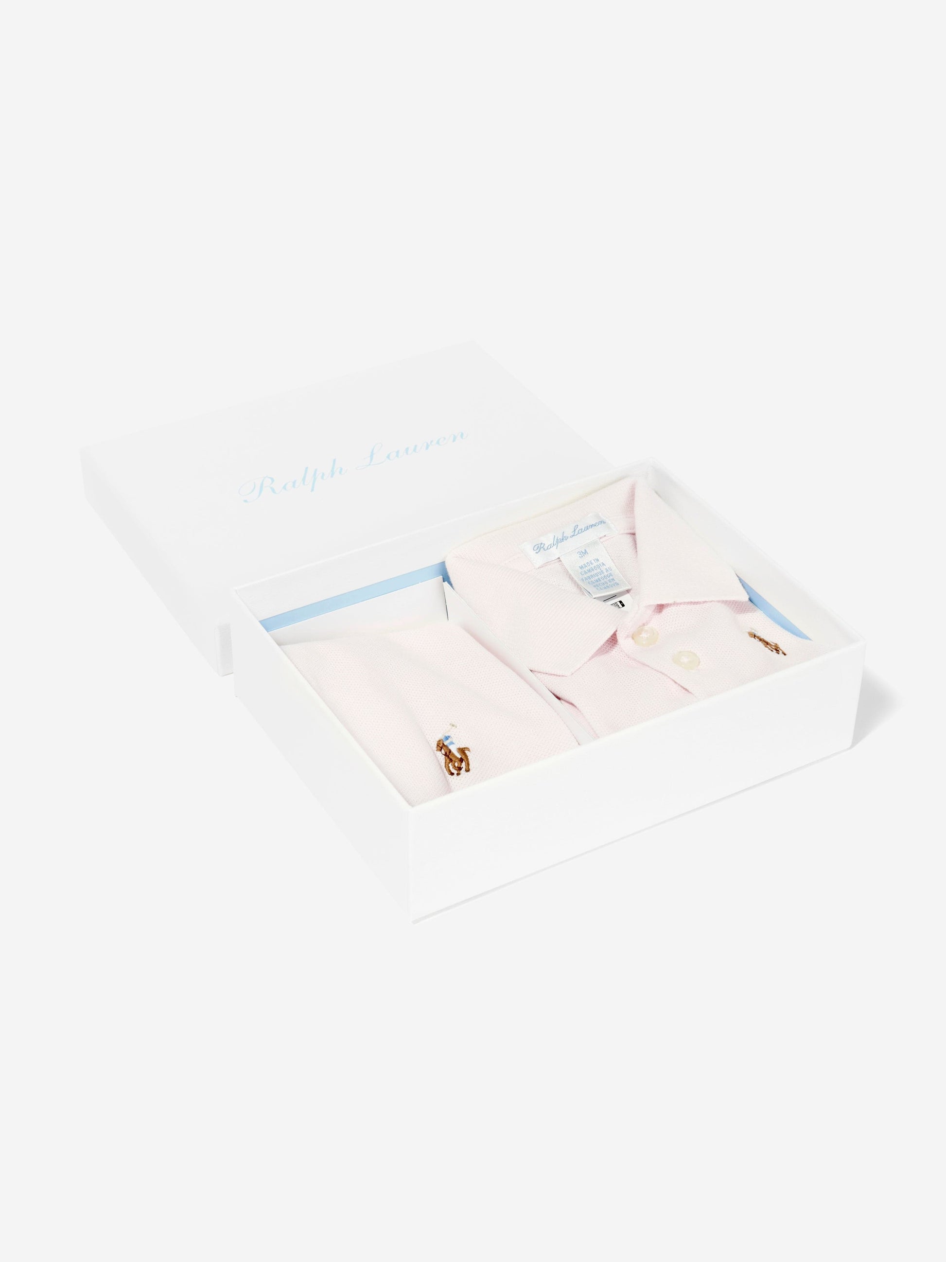 Ralph Lauren Baby Girls Bodysuit Gift Set in Pink Childsplay Clothing
