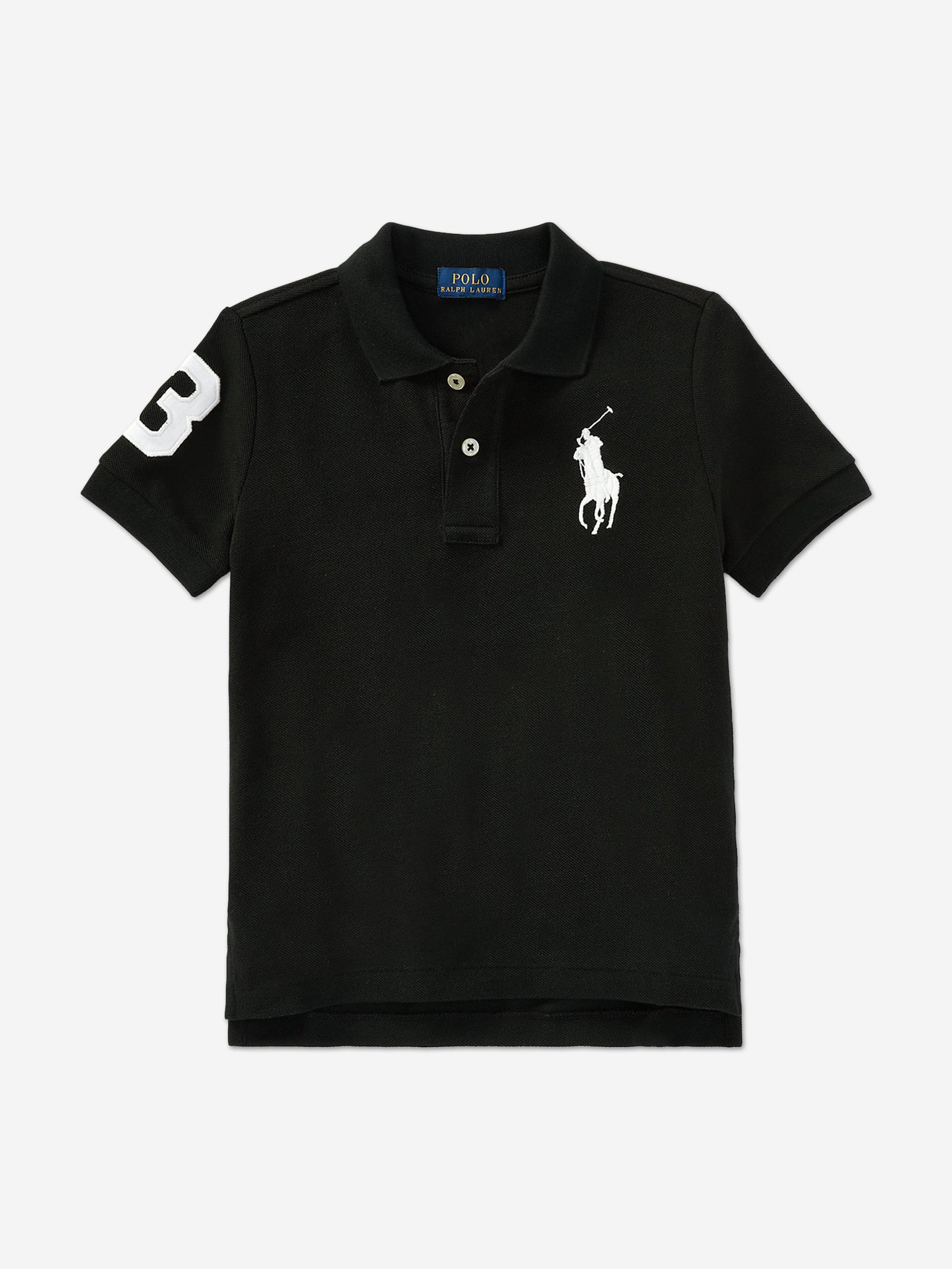 Ralph Lauren Boys Logo Polo Shirt in Black Childsplay Clothing