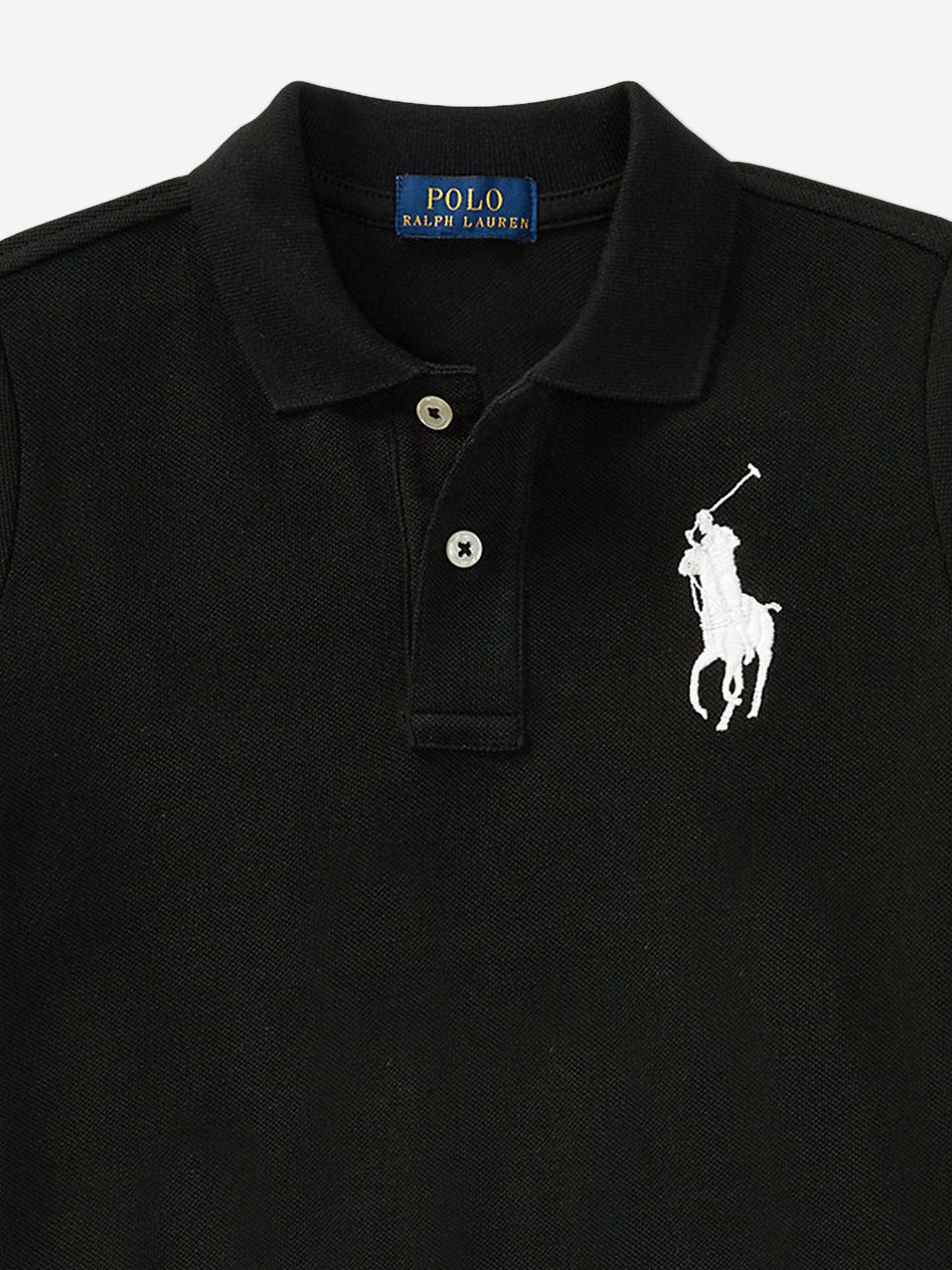 Ralph Lauren Boys Logo Polo Shirt in Black Childsplay Clothing