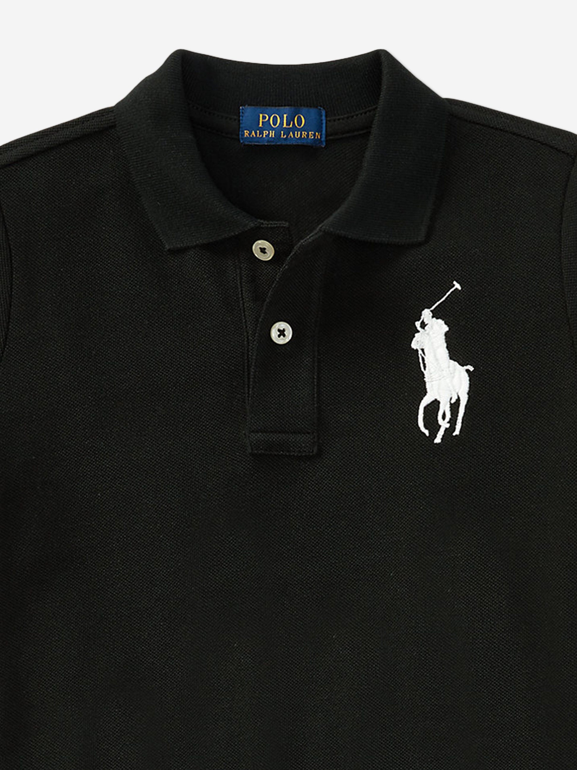 Ralph Lauren Boys Logo Polo Shirt in Black Childsplay Clothing