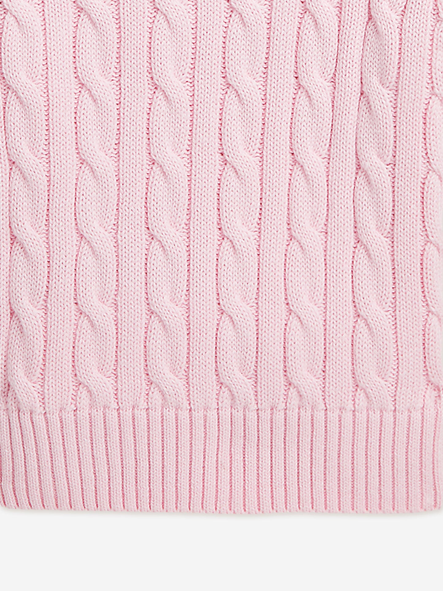 Ralph Lauren Girls Cable Knit Pullover in Pink Childsplay Clothing