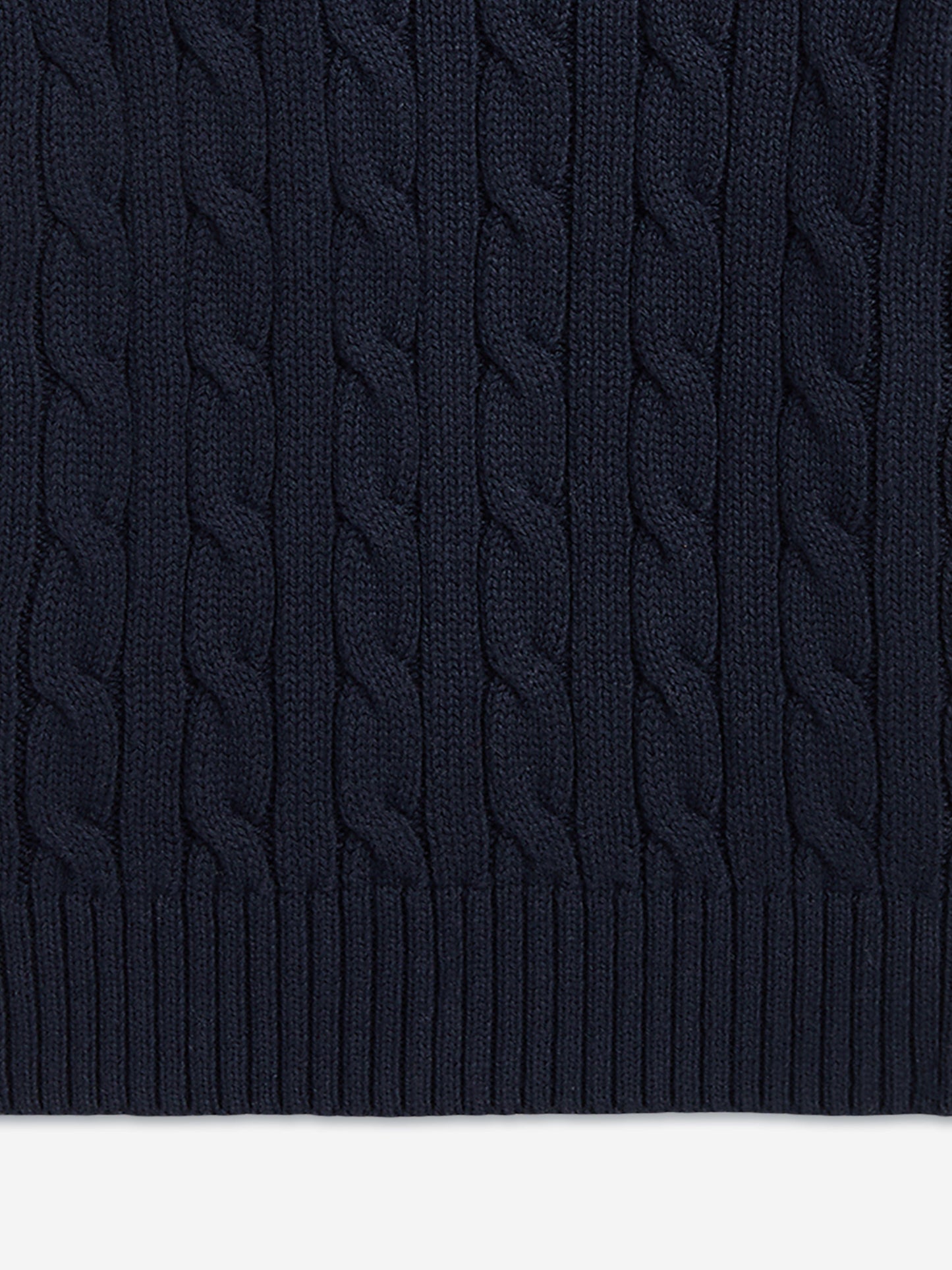 Ralph Lauren Girls Cable Knit Pullover in Navy Childsplay Clothing