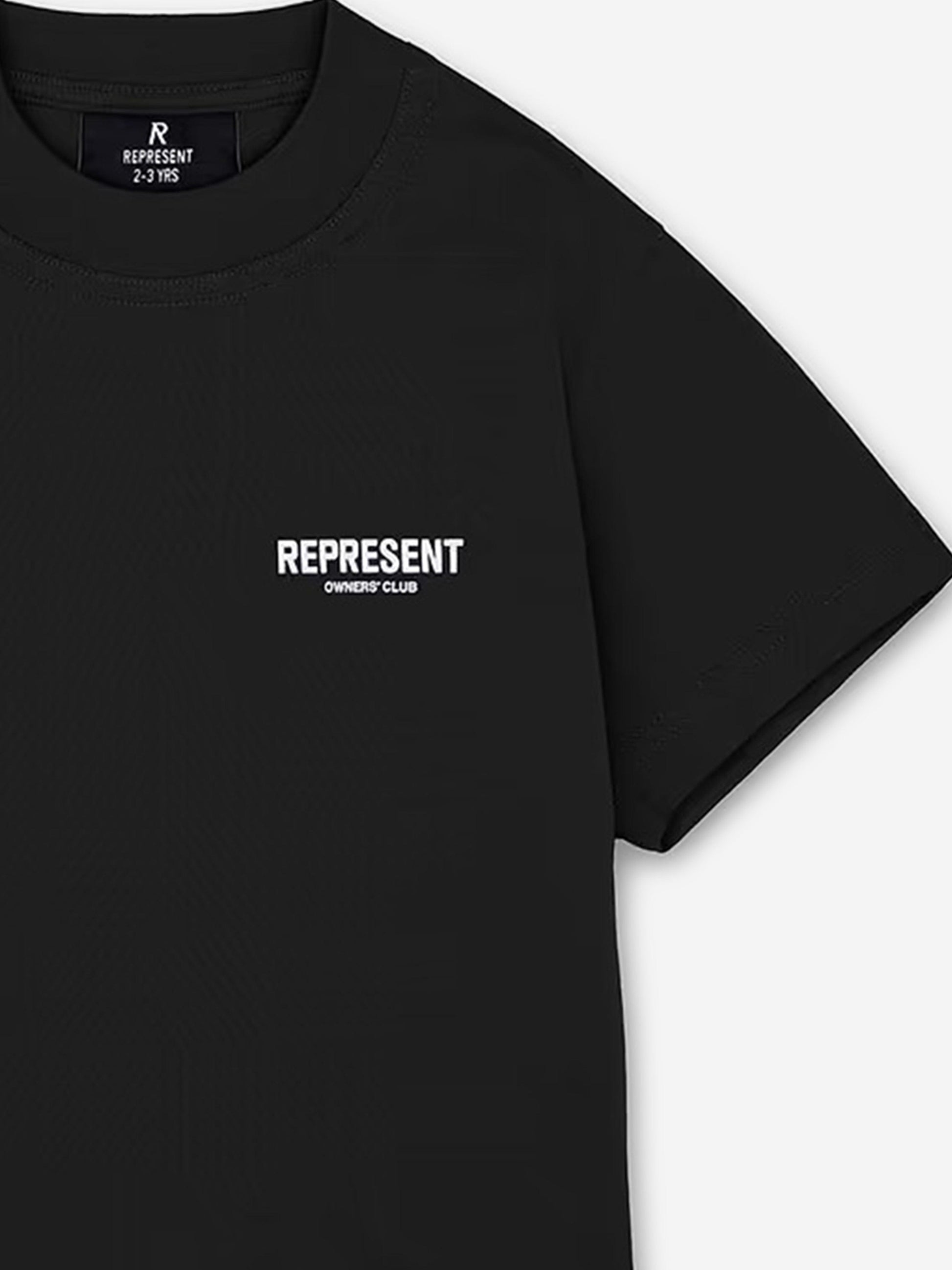 REPRESENT Kids Mini Owners Club T-Shirt in Black Childsplay Clothing