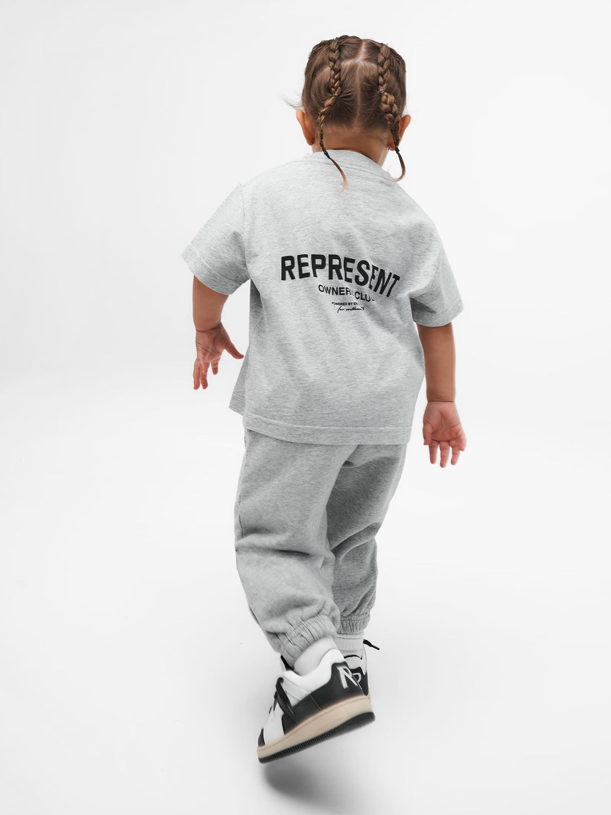 REPRESENT Kids Mini Owners Club T-Shirt in Grey Childsplay Clothing