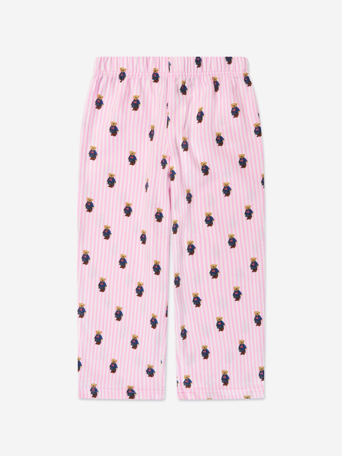 Ralph Lauren Girls Bear Pyjamas Set in Pink Childsplay Clothing