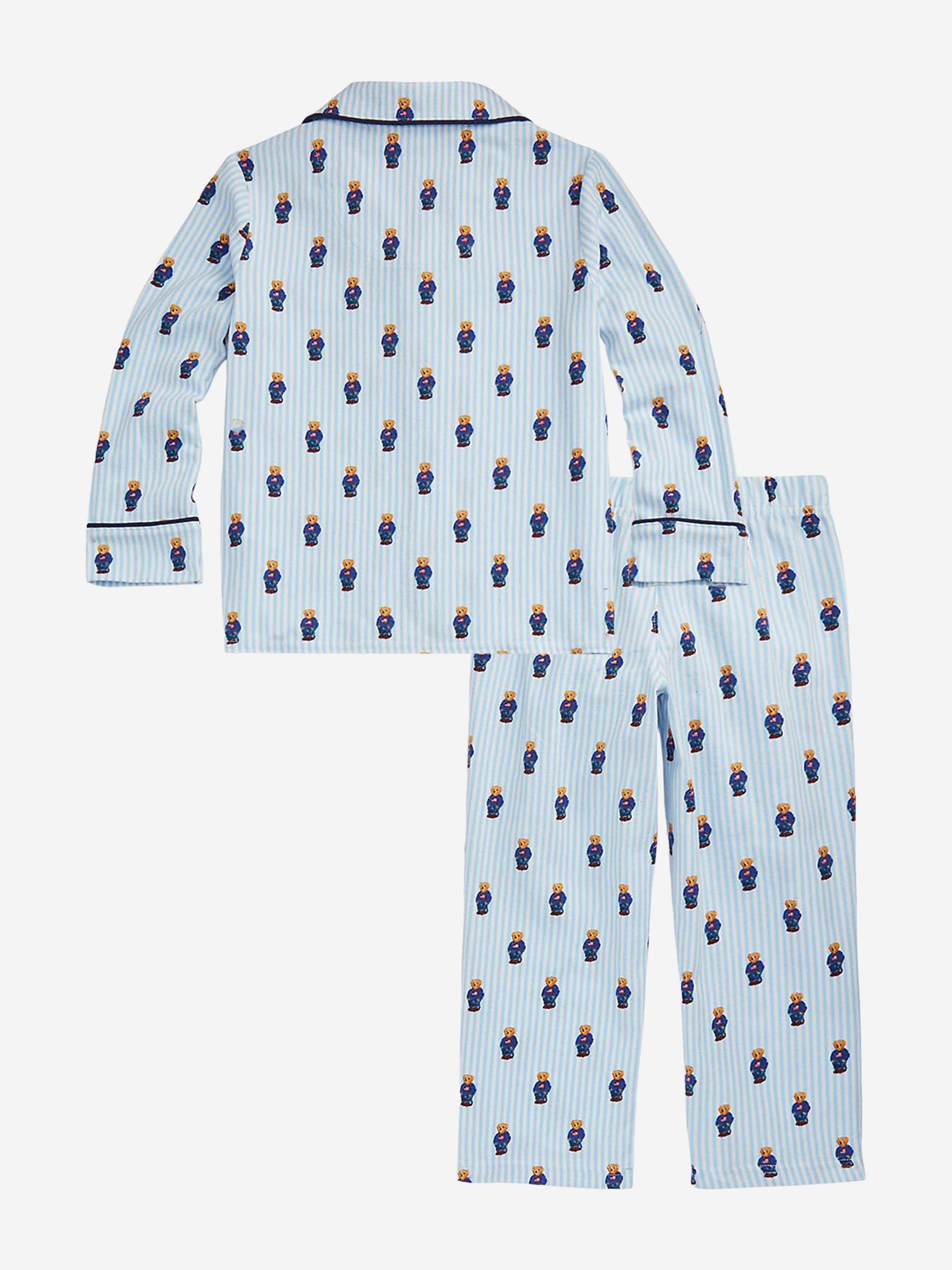 Ralph Lauren Boys Bear Pyjama Set in Blue Childsplay Clothing
