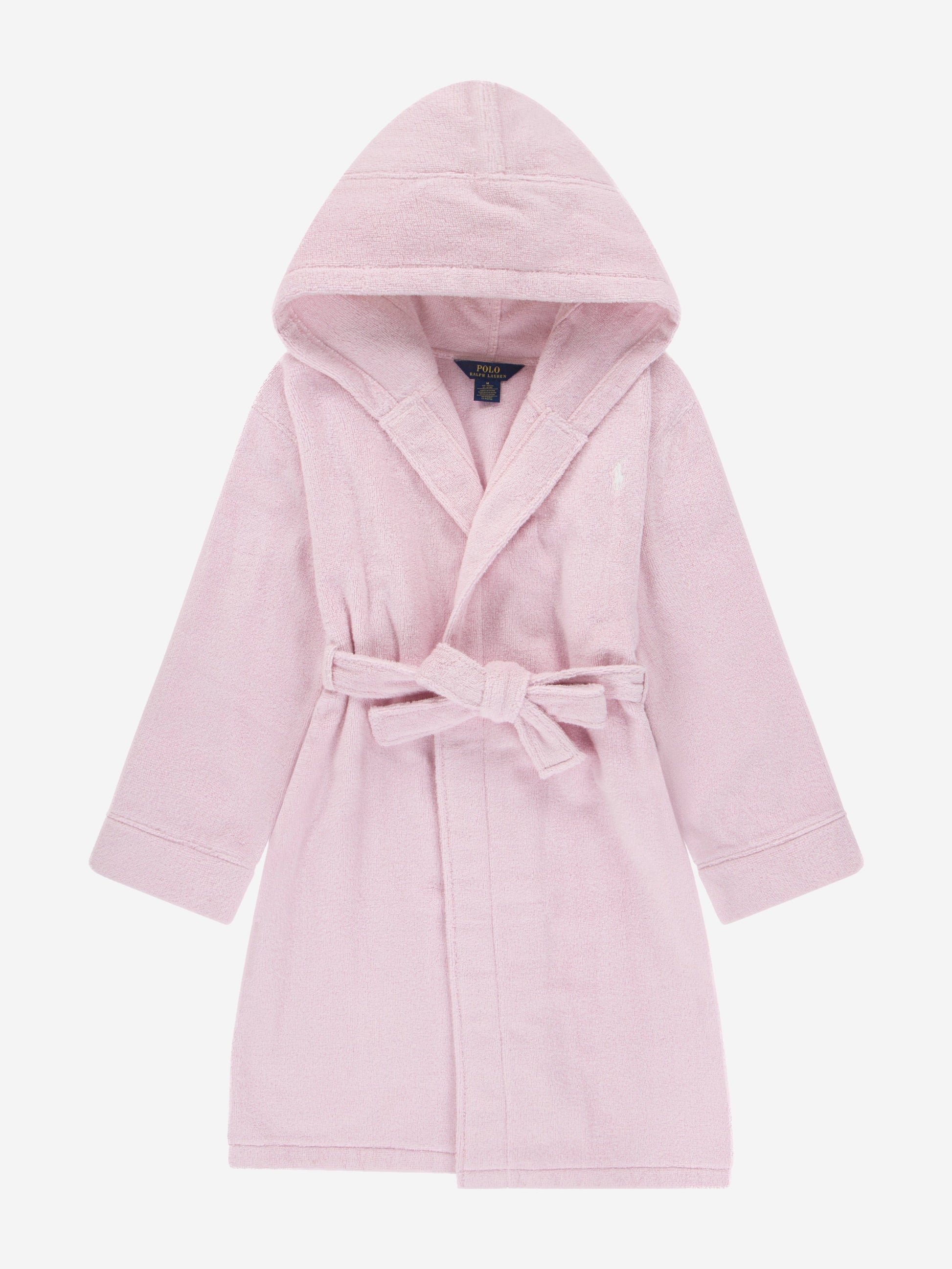 Ralph Lauren Girls Hooded Plush Terry Bathrobe in Pink Childsplay Clothing