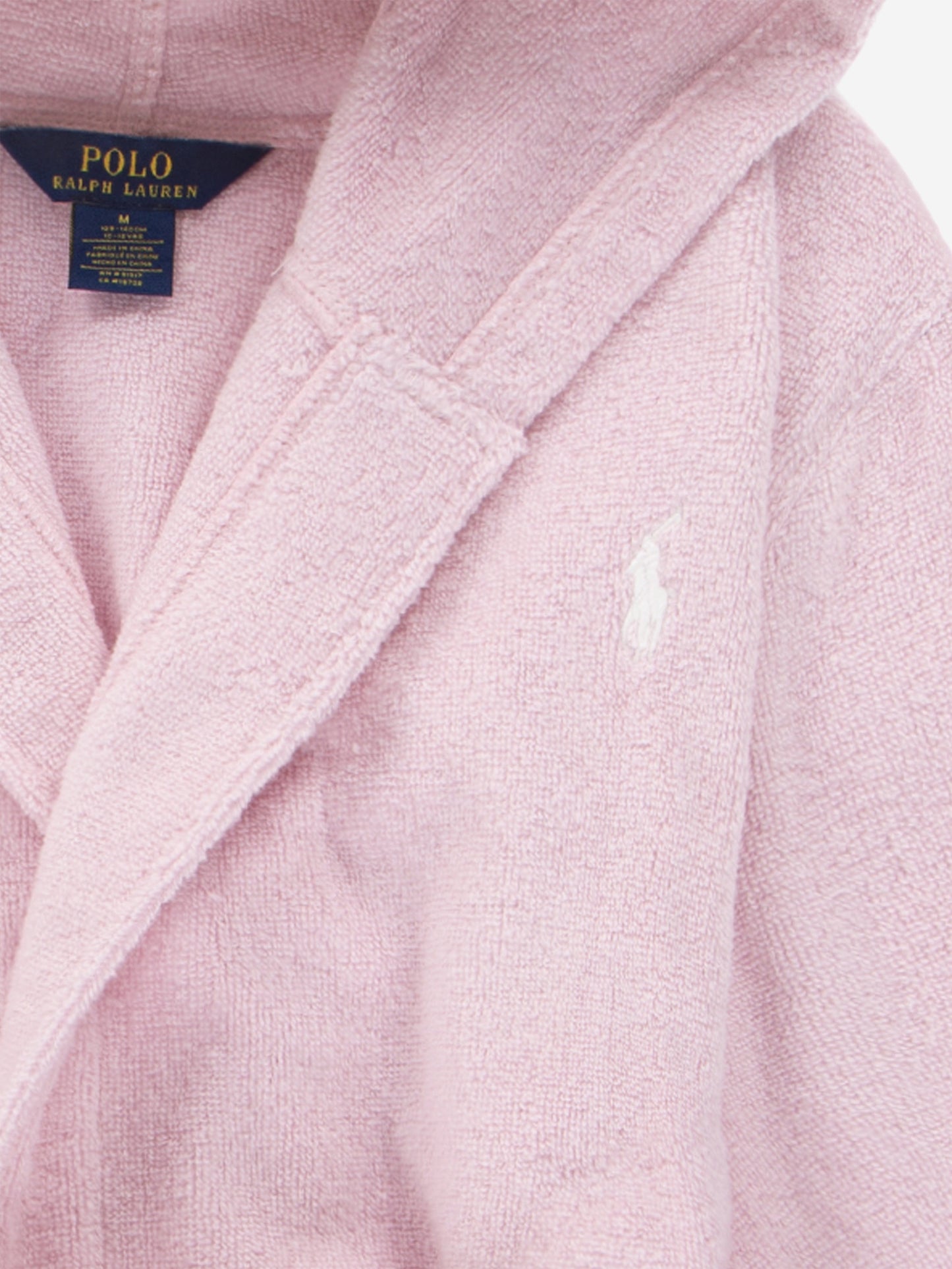 Ralph Lauren Girls Hooded Plush Terry Bathrobe in Pink Childsplay Clothing