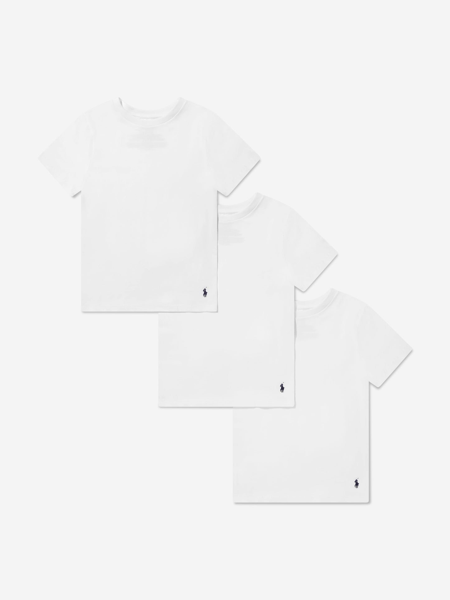 Ralph Lauren Boys 3 Pack T-Shirt Set in White Childsplay Clothing