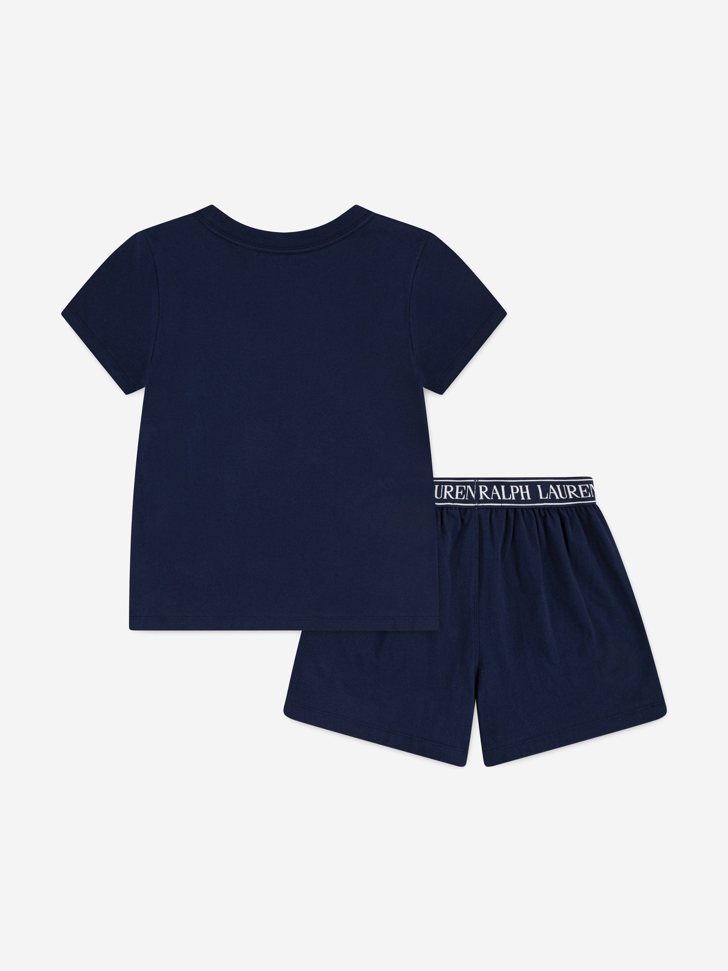 Ralph Lauren Girls Short Pyjama Set in Navy Childsplay Clothing