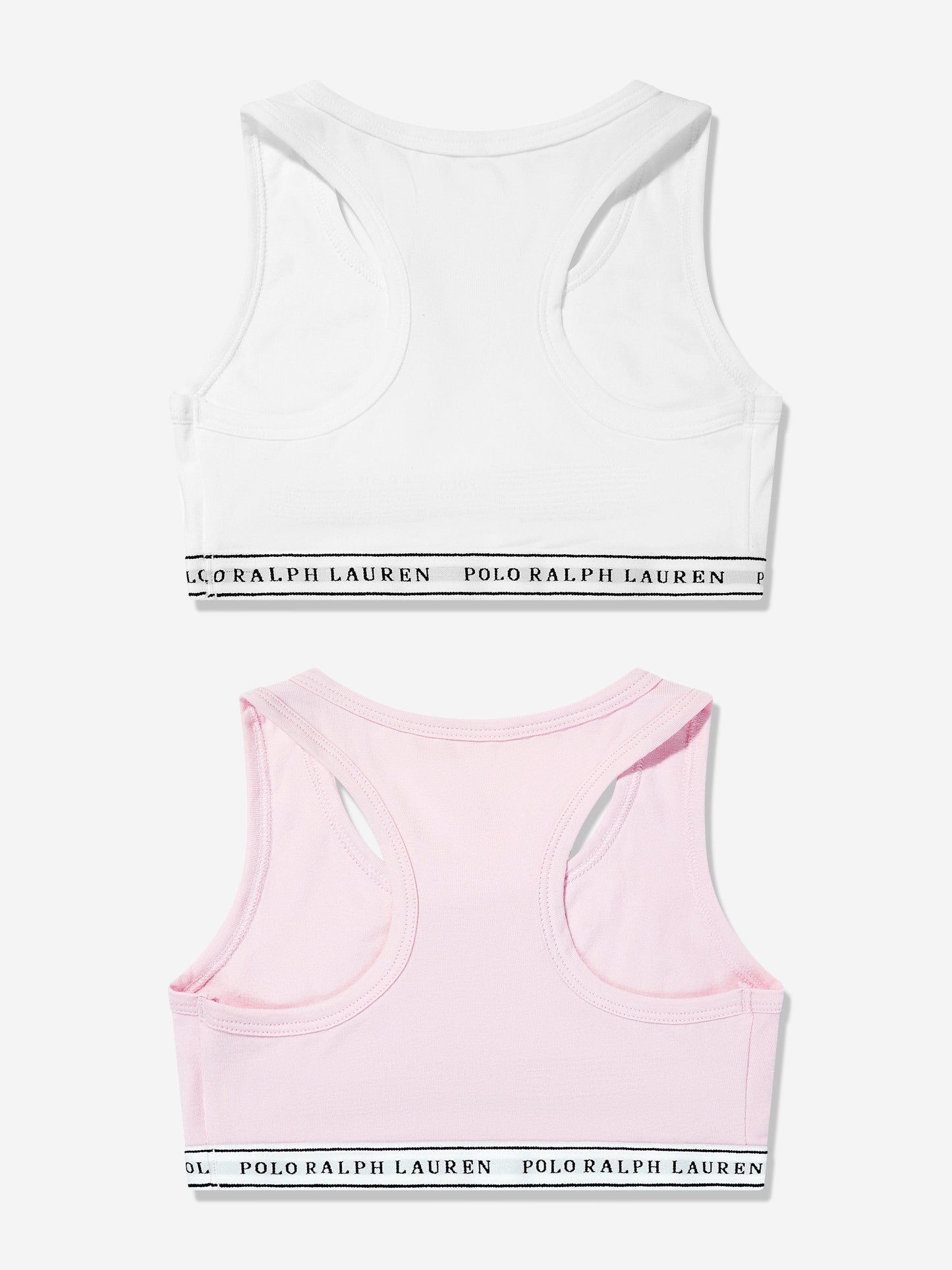 Ralph Lauren Girls 2 Pack Printed Bra Set in White Childsplay Clothing