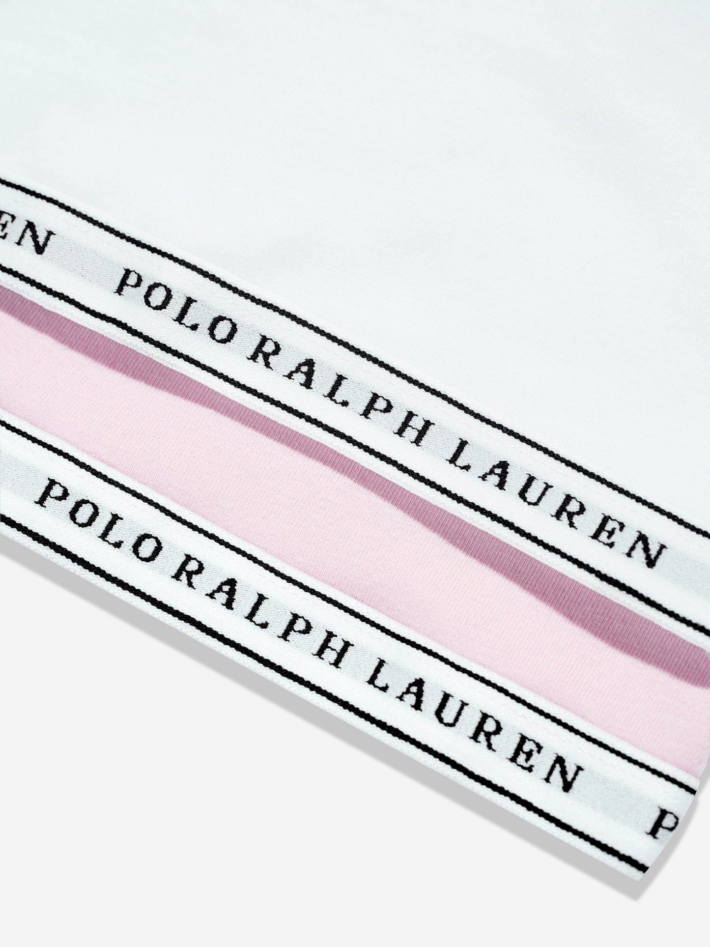 Ralph Lauren Girls 2 Pack Printed Bra Set in White Childsplay Clothing
