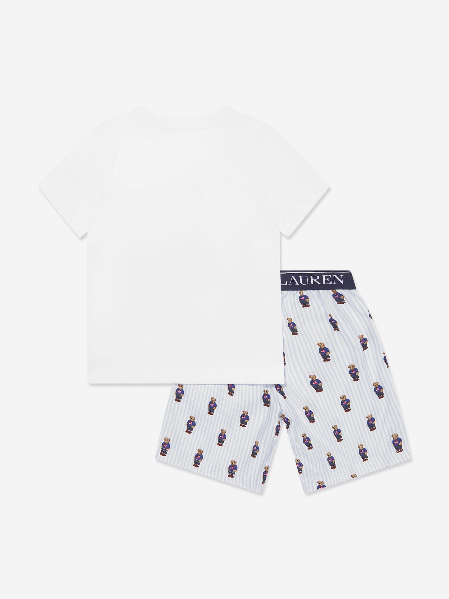 Ralph Lauren Boys T-Shirt And Shorts Pyjama Set in Multicolour Childsplay Clothing