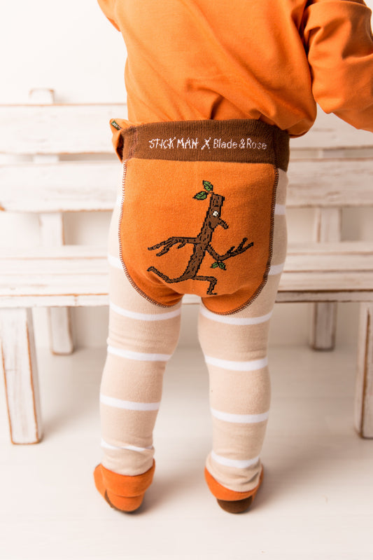 Stick Man Leggings Pebble Children’s Wear
