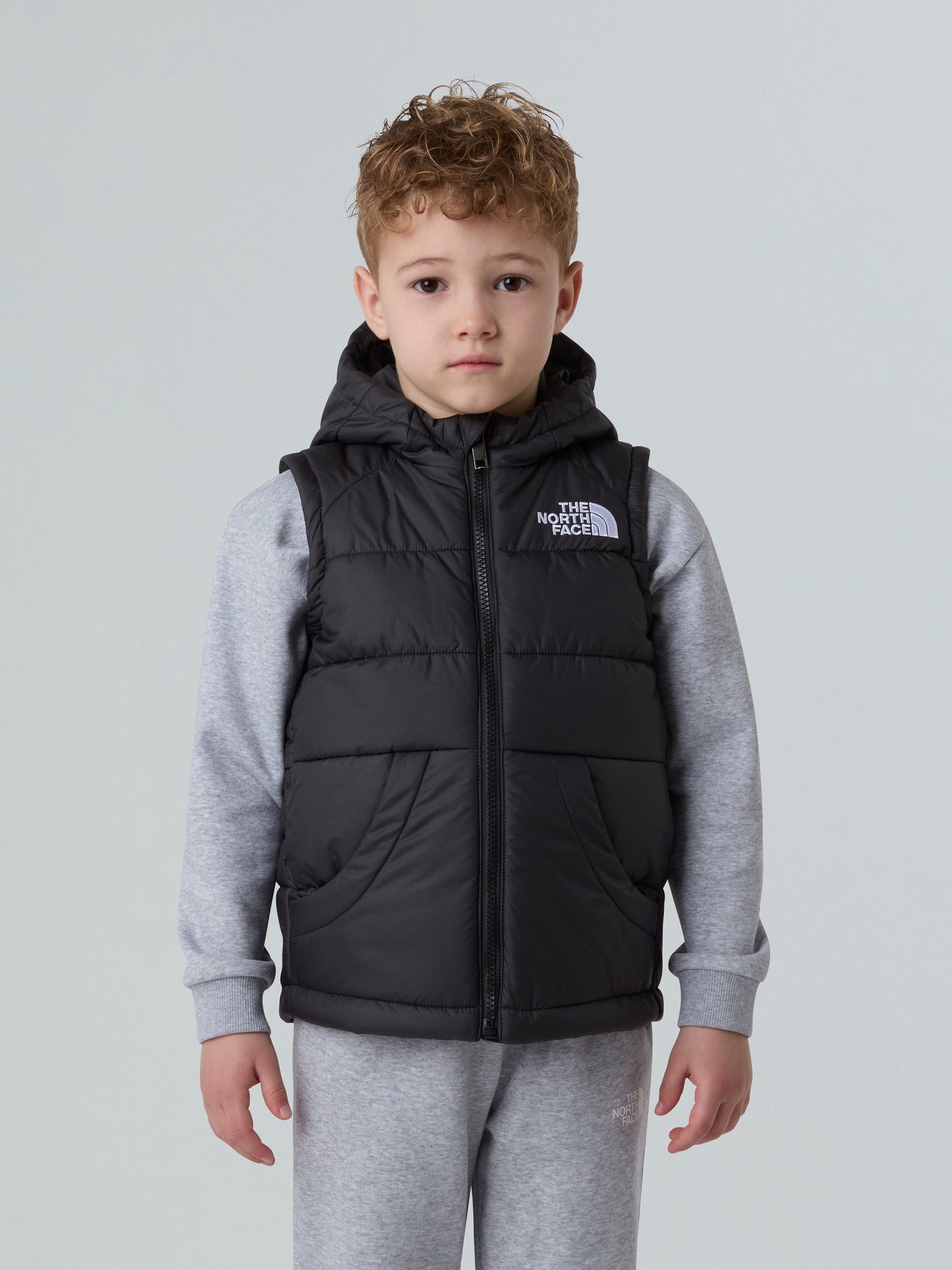 The North Face Kids Hooded Gilet in Black Childsplay Clothing