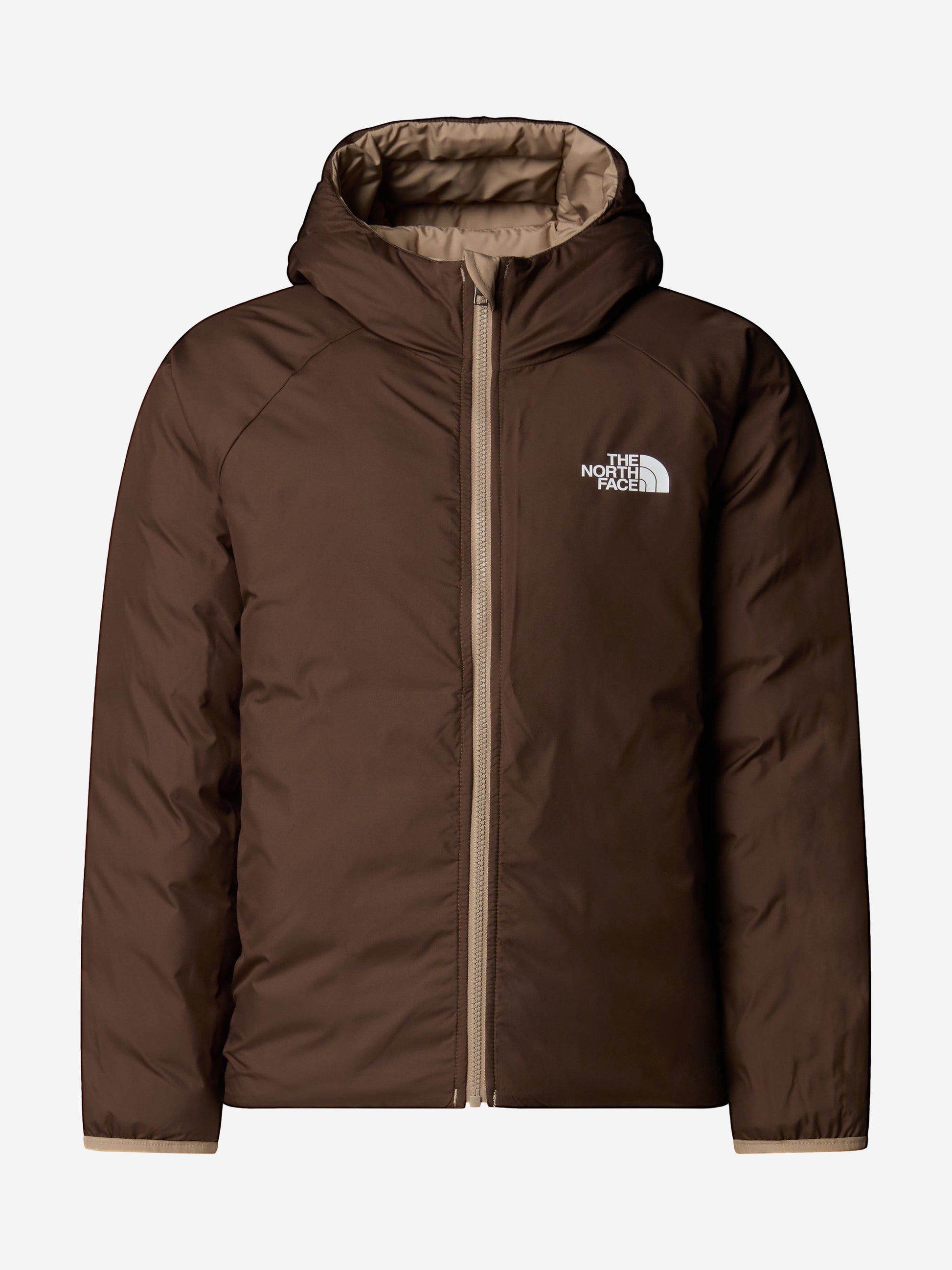 The North Face Boys Reversible Perrito Hooded Jacket in Beige Childsplay Clothing