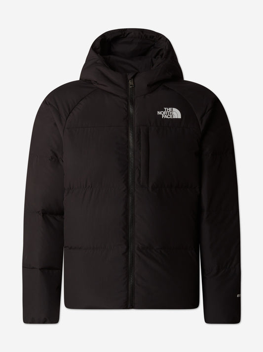 The North Face Boys North Down Hooded Jacket in Black Childsplay Clothing