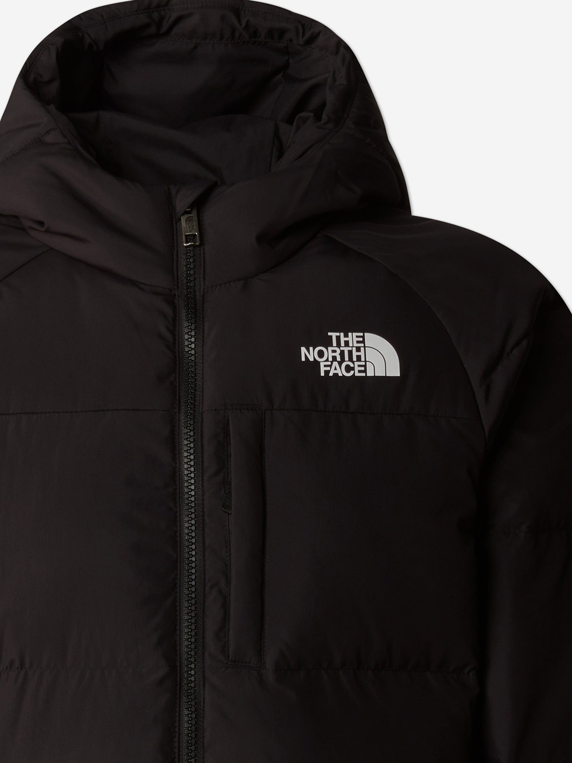 The North Face Boys North Down Hooded Jacket in Black Childsplay Clothing