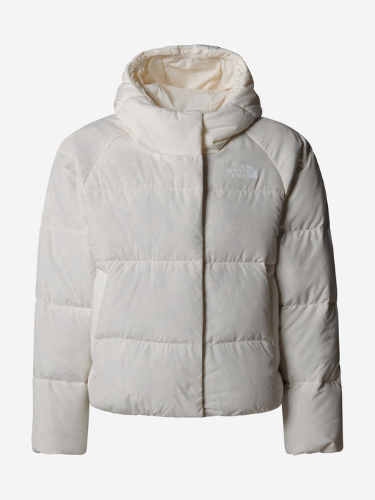 The North Face Girls North Down Hooded Jacket in White Childsplay Clothing