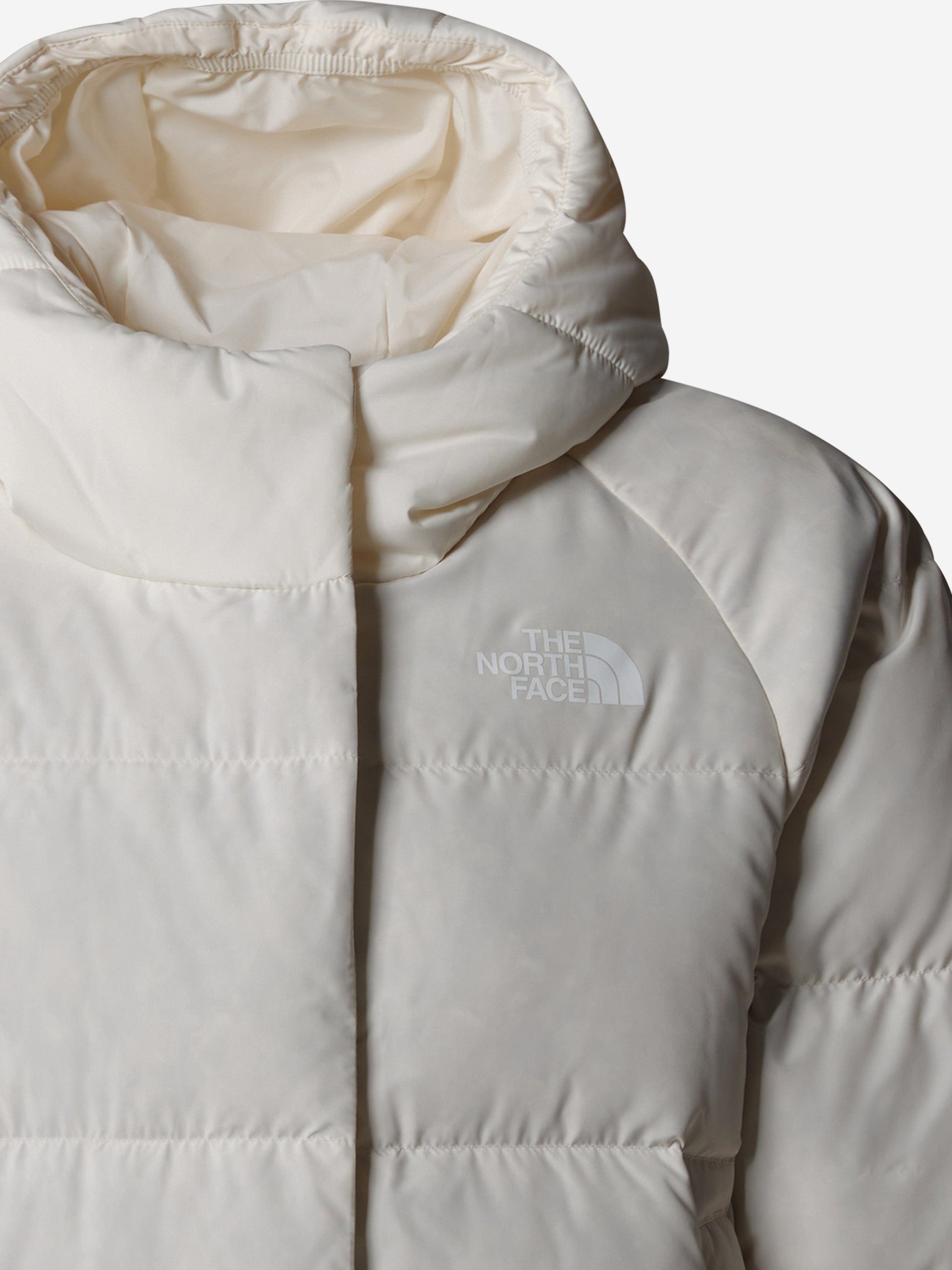 The North Face Girls North Down Hooded Jacket in White Childsplay Clothing