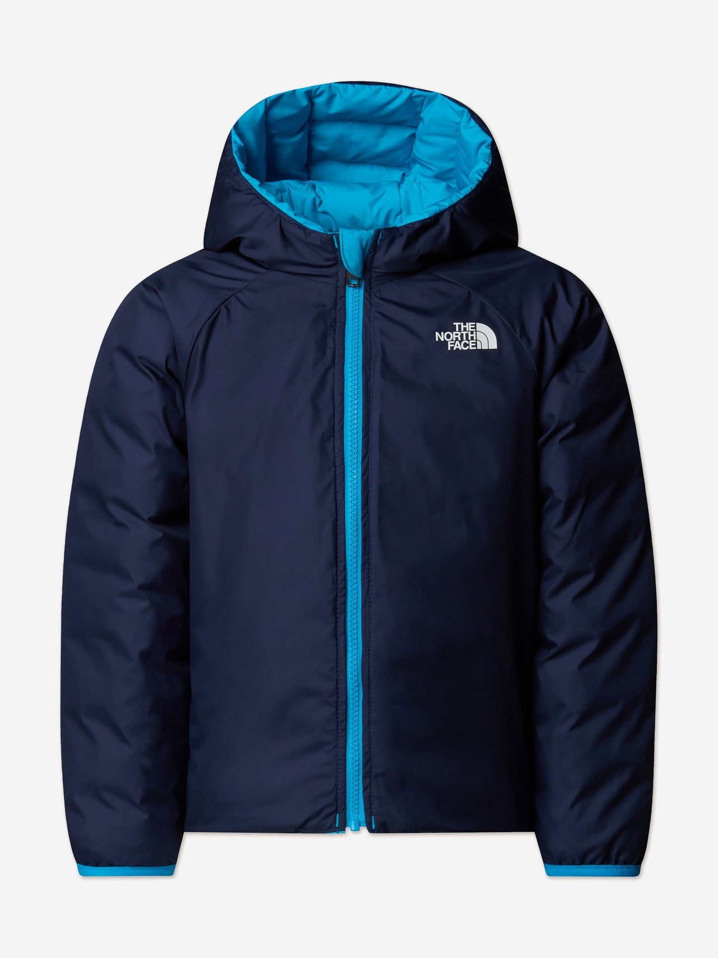 The North Face Kids Reversible Perrito Hooded Jacket in Blue Childsplay Clothing