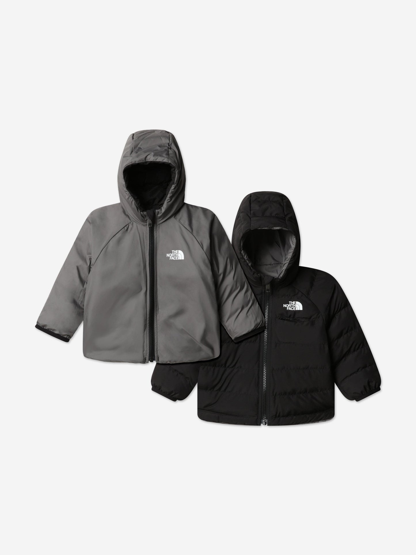 The North Face Baby Reversible Perrito Hooded Jacket in Black Childsplay Clothing