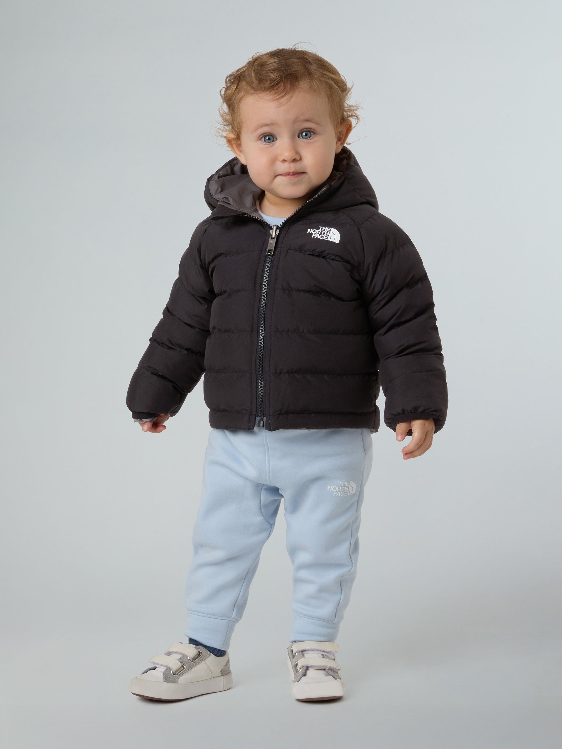 The North Face Baby Reversible Perrito Hooded Jacket in Black Childsplay Clothing