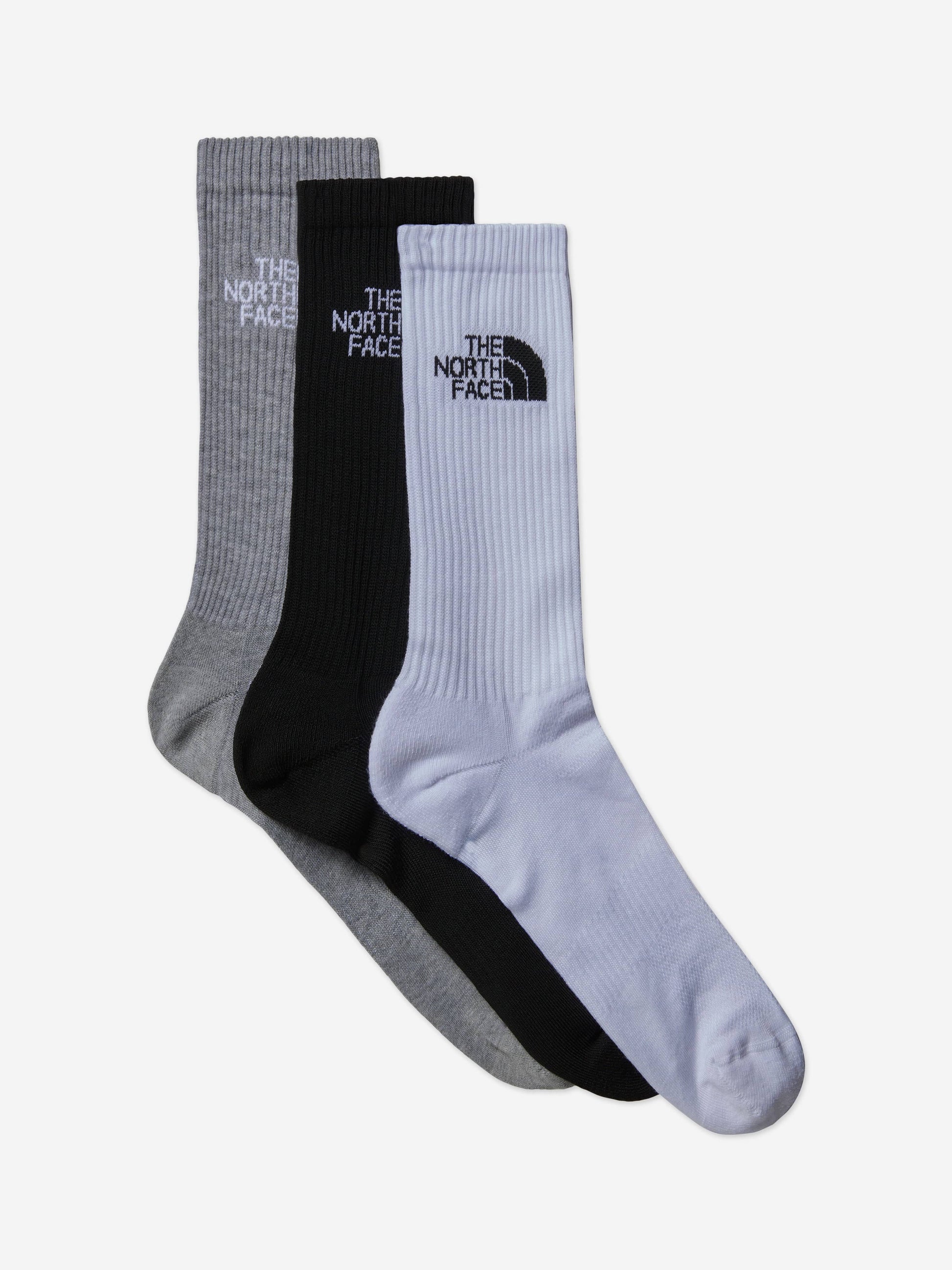 The North Face Kids Multi Sport Cush Crew Socks Set (3 Pack) in Black Childsplay Clothing