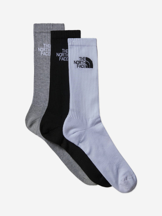 The North Face Kids Multi Sport Cush Crew Socks Set (3 Pack) in Black Childsplay Clothing