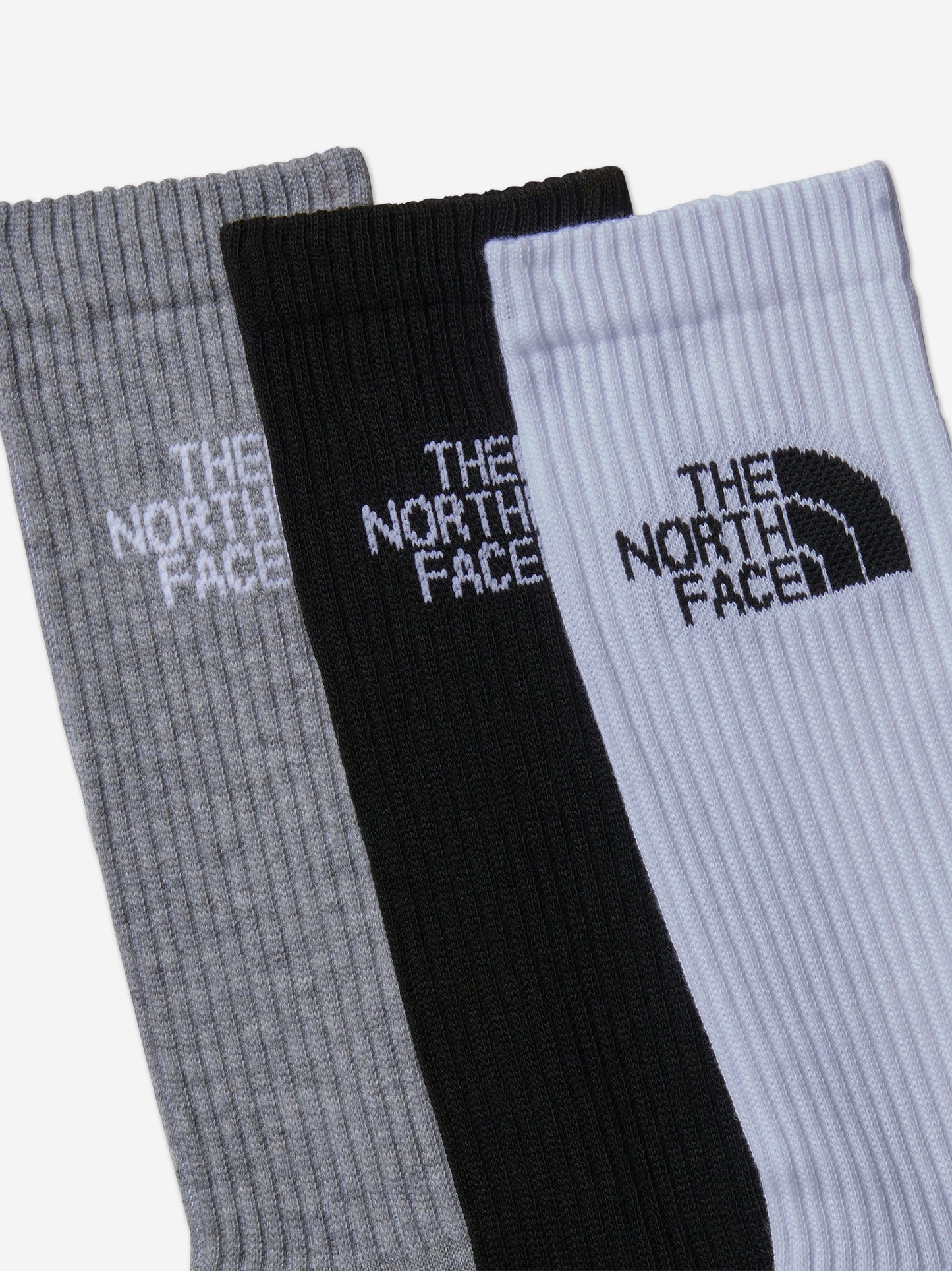 The North Face Kids Multi Sport Cush Crew Socks Set (3 Pack) in Black Childsplay Clothing