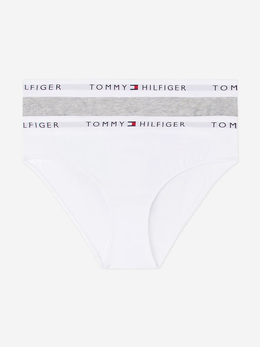 Tommy Hilfiger Girls 2 Pack Bikini Knickers Set in Multicolour Childsplay Clothing