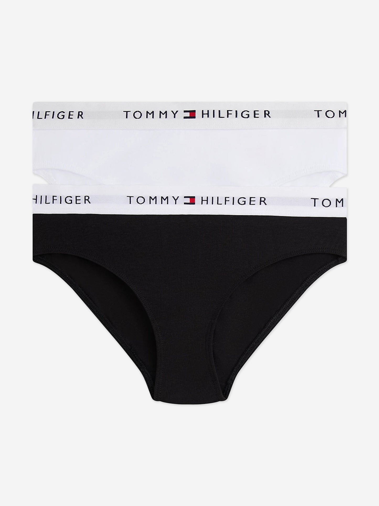 Tommy Hilfiger Girls 2 Pack Bikini Knickers Set in Black Childsplay Clothing